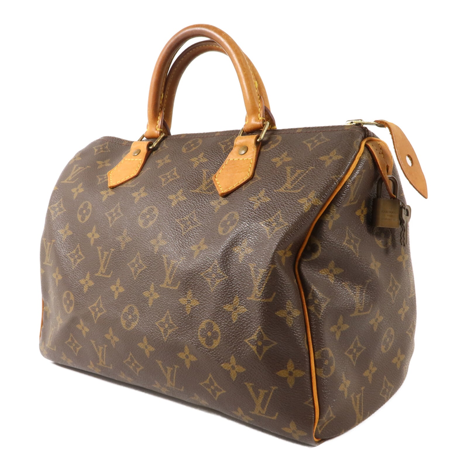 LOUIS VUITTON Monogram Speedy 30金扣手挽袋