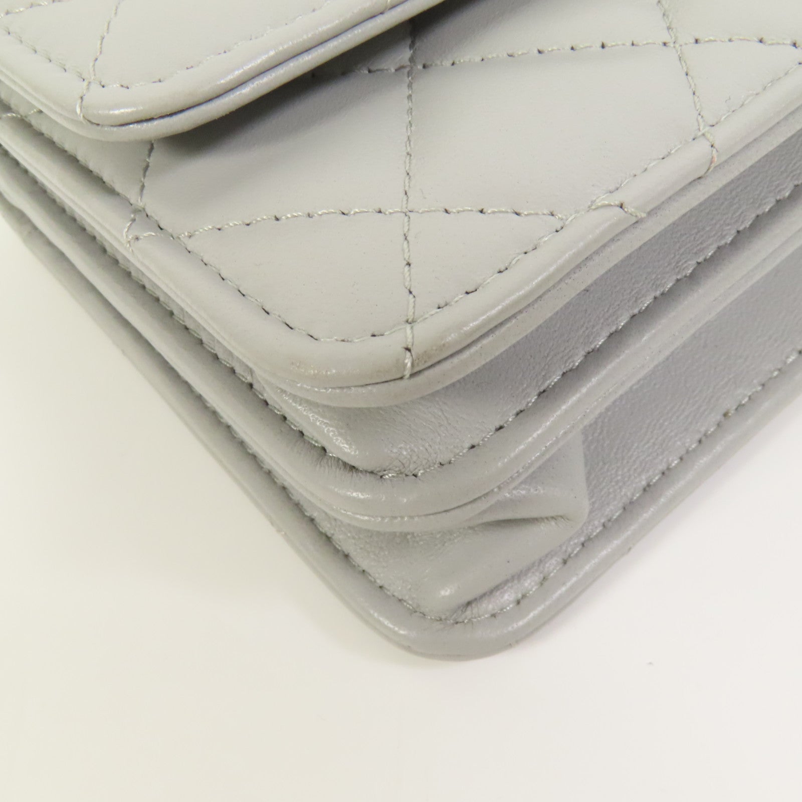 CHANEL 羊皮皮革Chain Shoulder金扣手挽肩背兩用袋