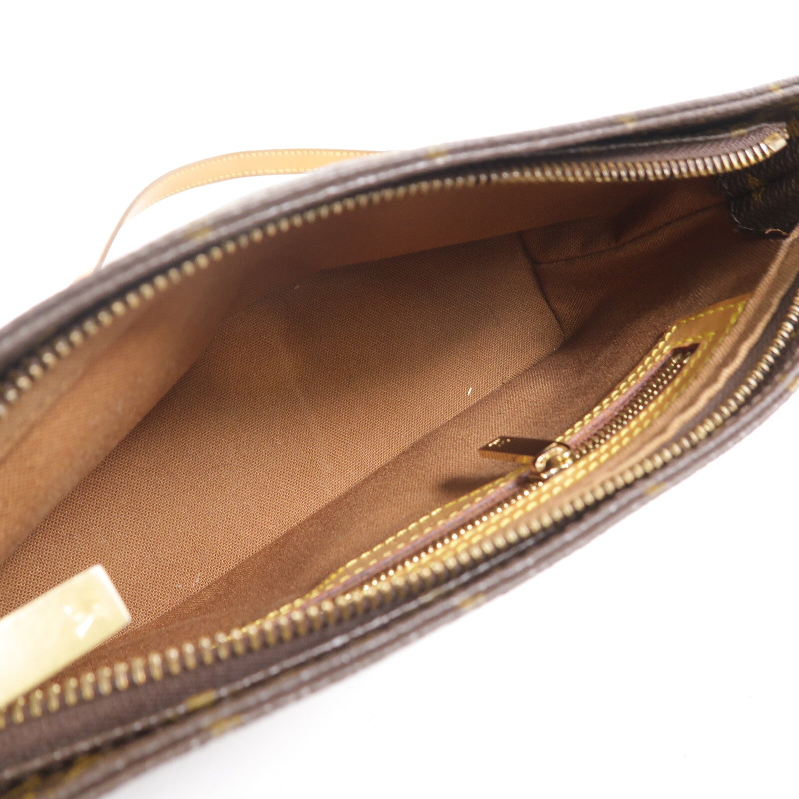 LOUIS VUITTON Monogram Trotteur肩背袋棕色