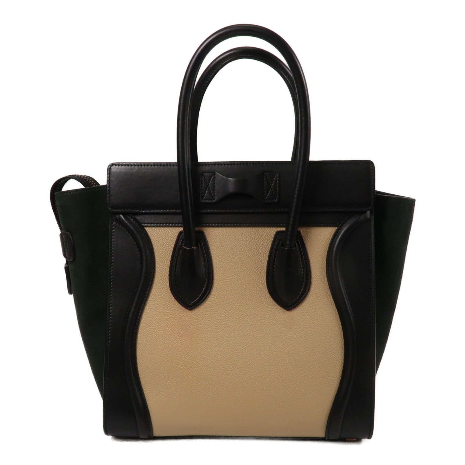 CELINE 牛皮/麂皮皮革Mirco Luggage手挽袋