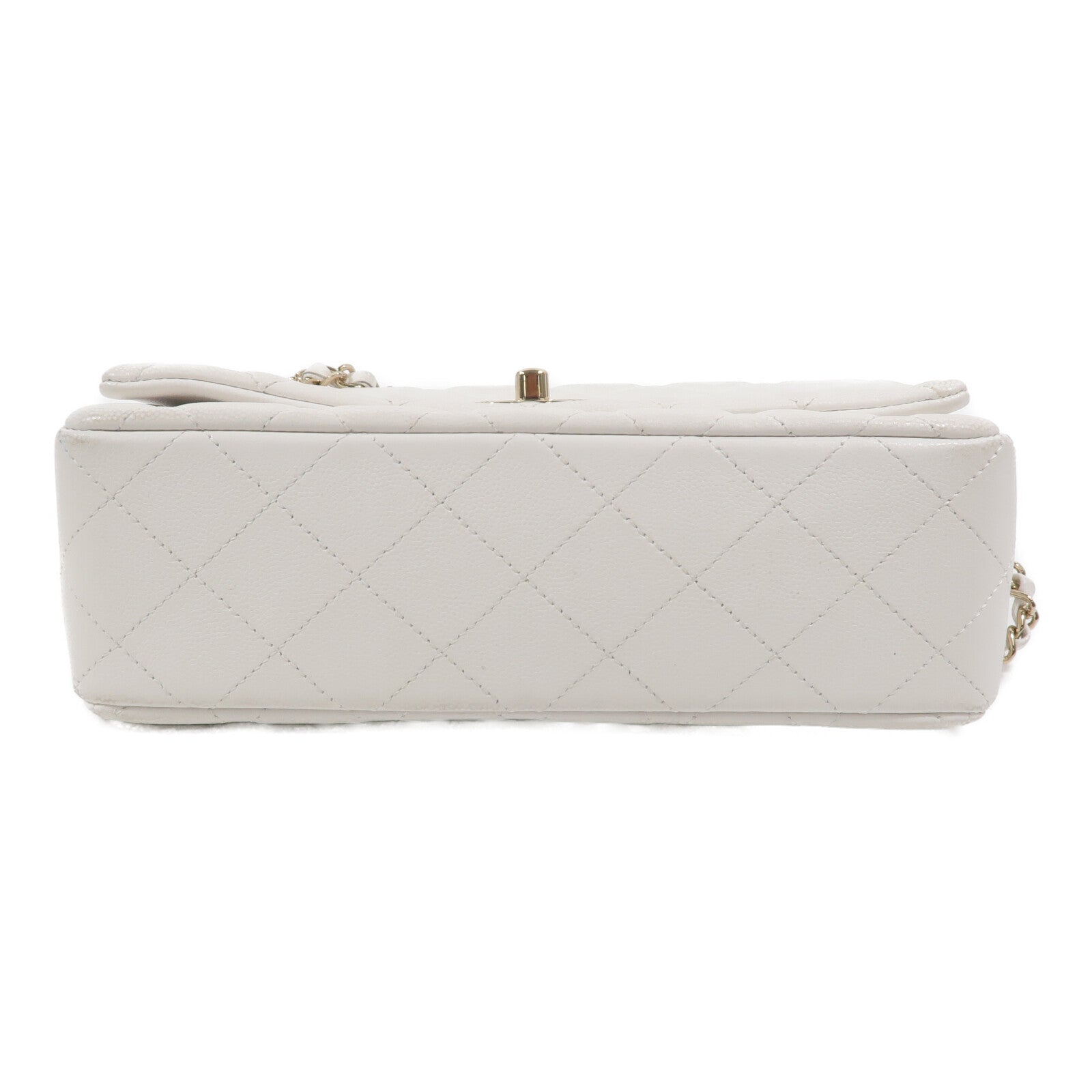 CHANEL 牛皮皮革Flap Bag With Top Handle手挽肩背兩用袋