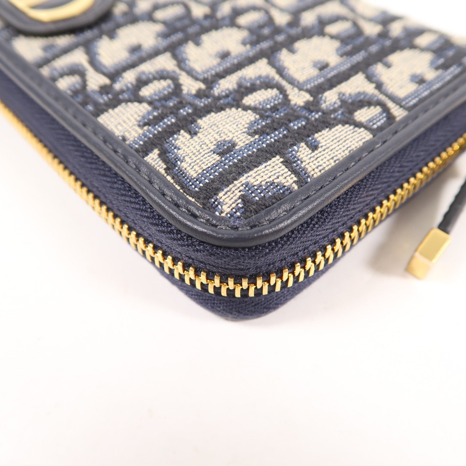 Dior 帆布30 Montaigne Voyageur金扣長錢包