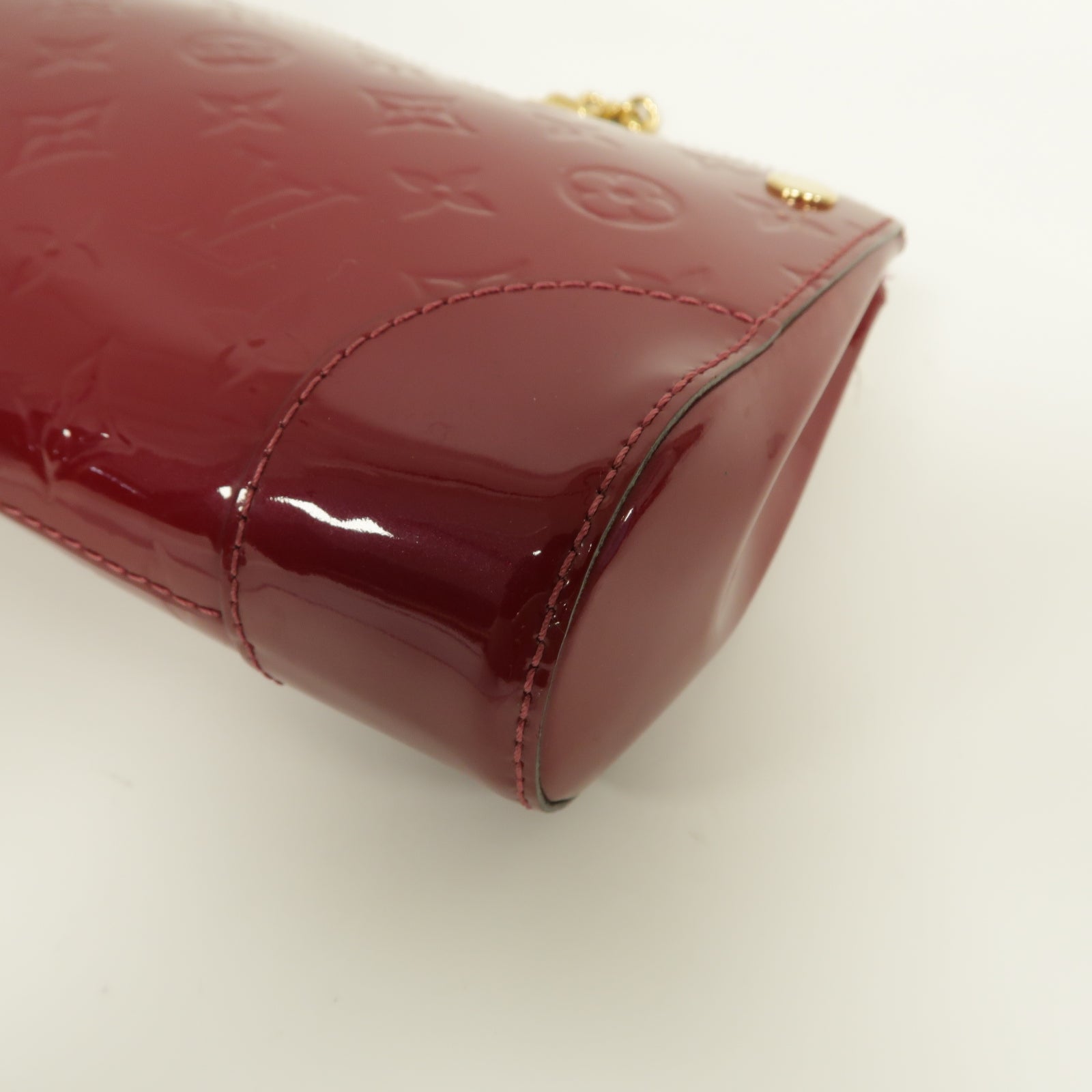 LOUIS VUITTON **【激減優惠】Vernis Santa Monica金扣肩背袋酒紅色
