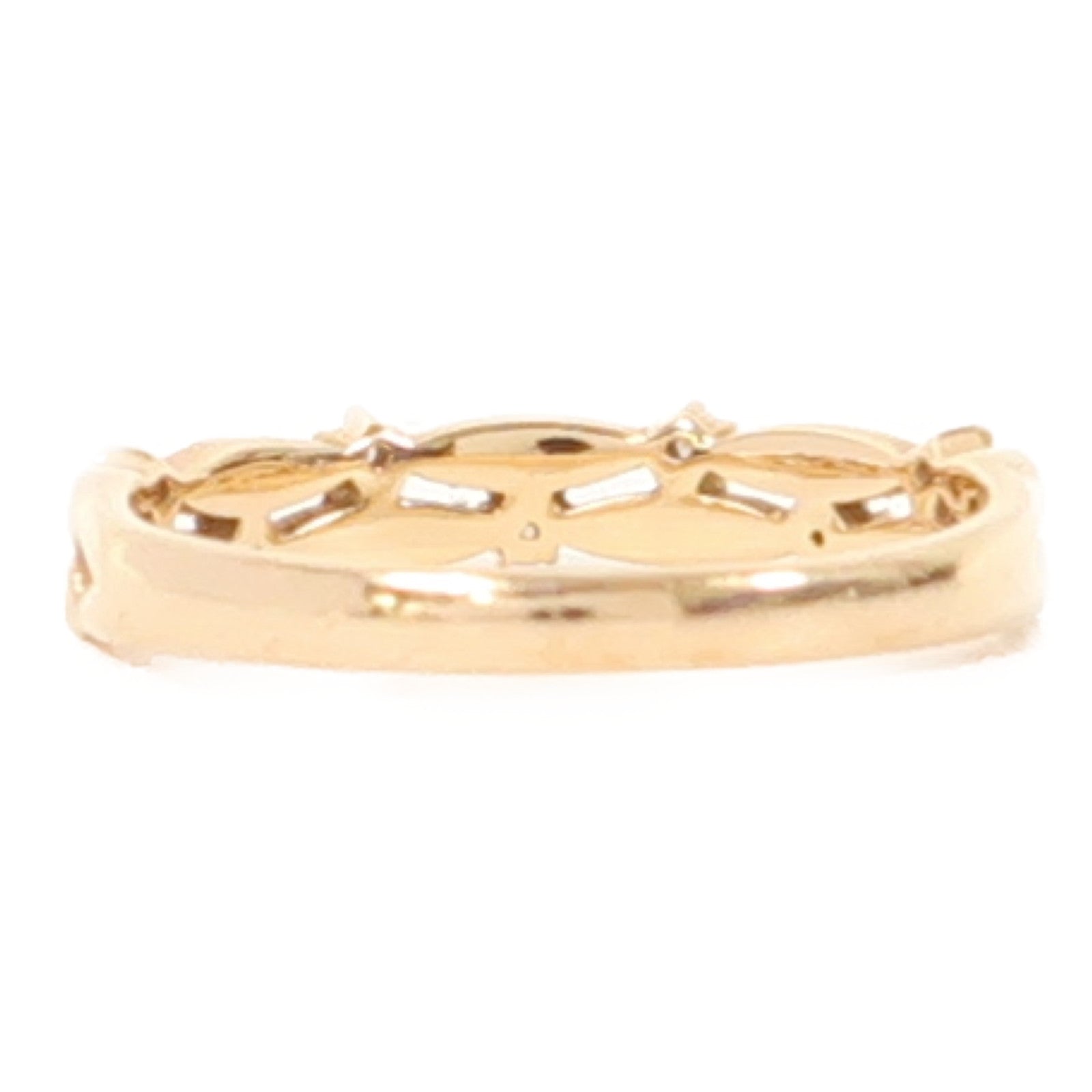 JEWELRY 18K玫瑰金Diamond Ring 0.10ct鑽石戒指US#6.75
