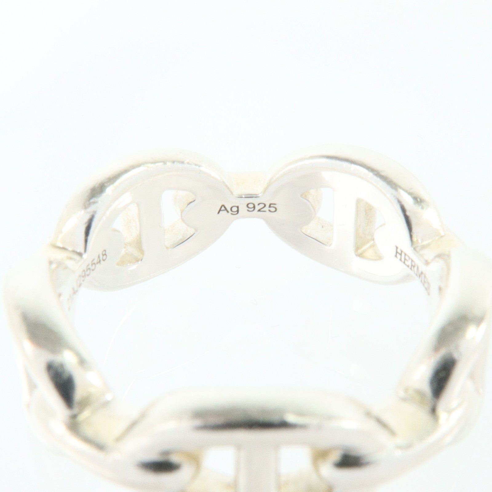 HERMES 925純銀Chaine D'Ancre Ring戒指