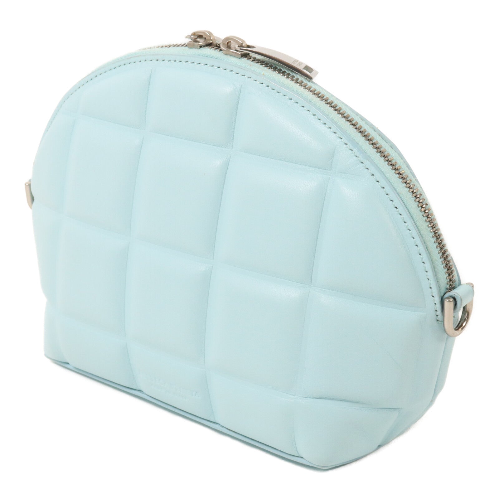 BOTTEGA VENETA 羊皮皮革Moon Padded鏈帶肩背袋