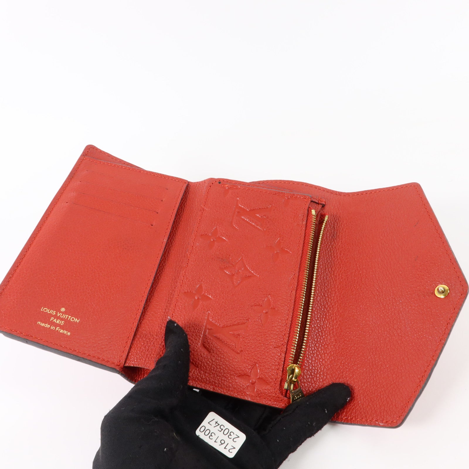 LOUIS VUITTON Monogram Empreinte Curieuse Compact金扣錢包