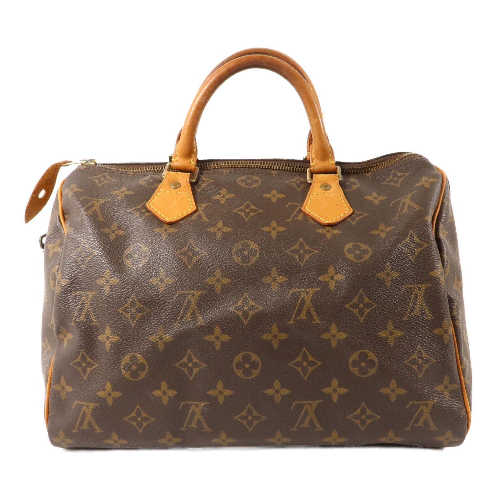 LOUIS VUITTON Monogram Speedy 30金扣手挽袋