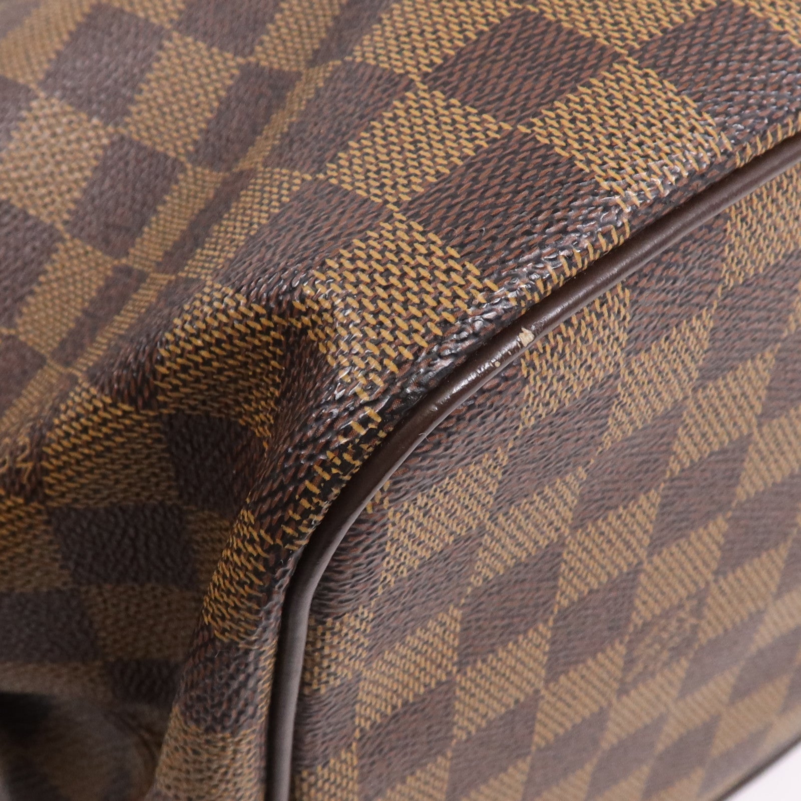 LOUIS VUITTON Damier Saleya MM金扣肩背袋/手挽袋