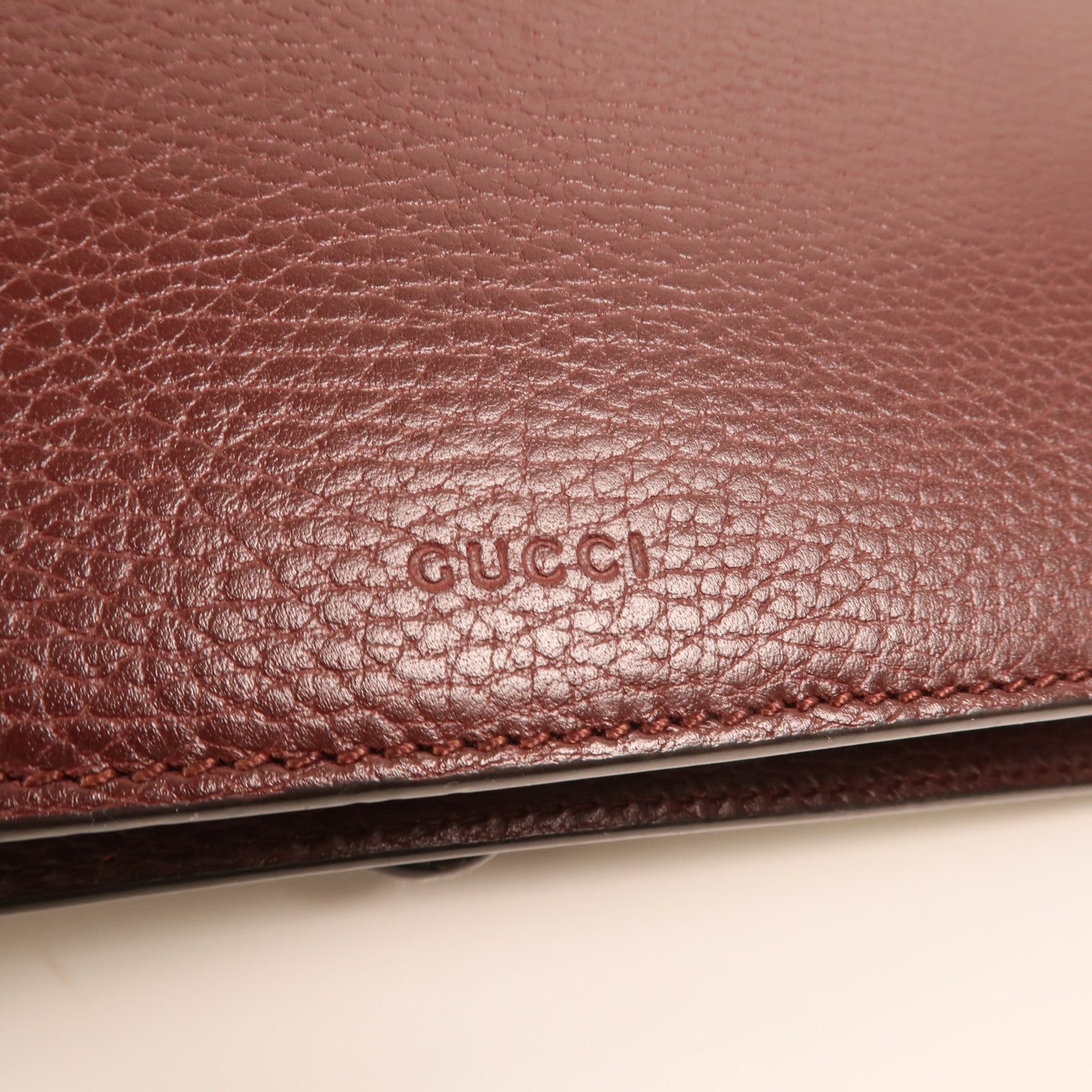 GUCCI 牛皮皮革Dionysus銀扣鏈帶肩背袋