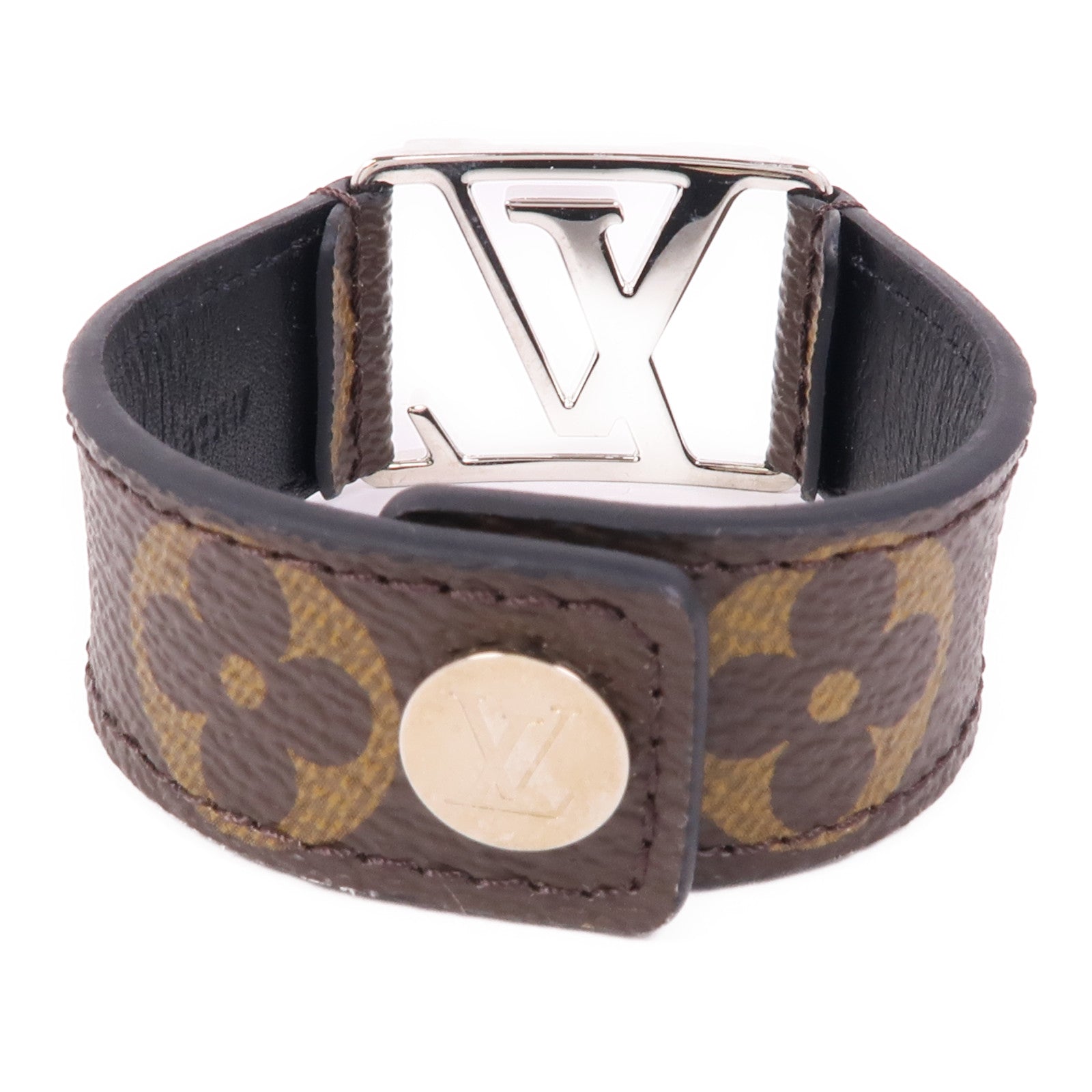 LOUIS VUITTON Monogram Bracelet銀扣手鐲