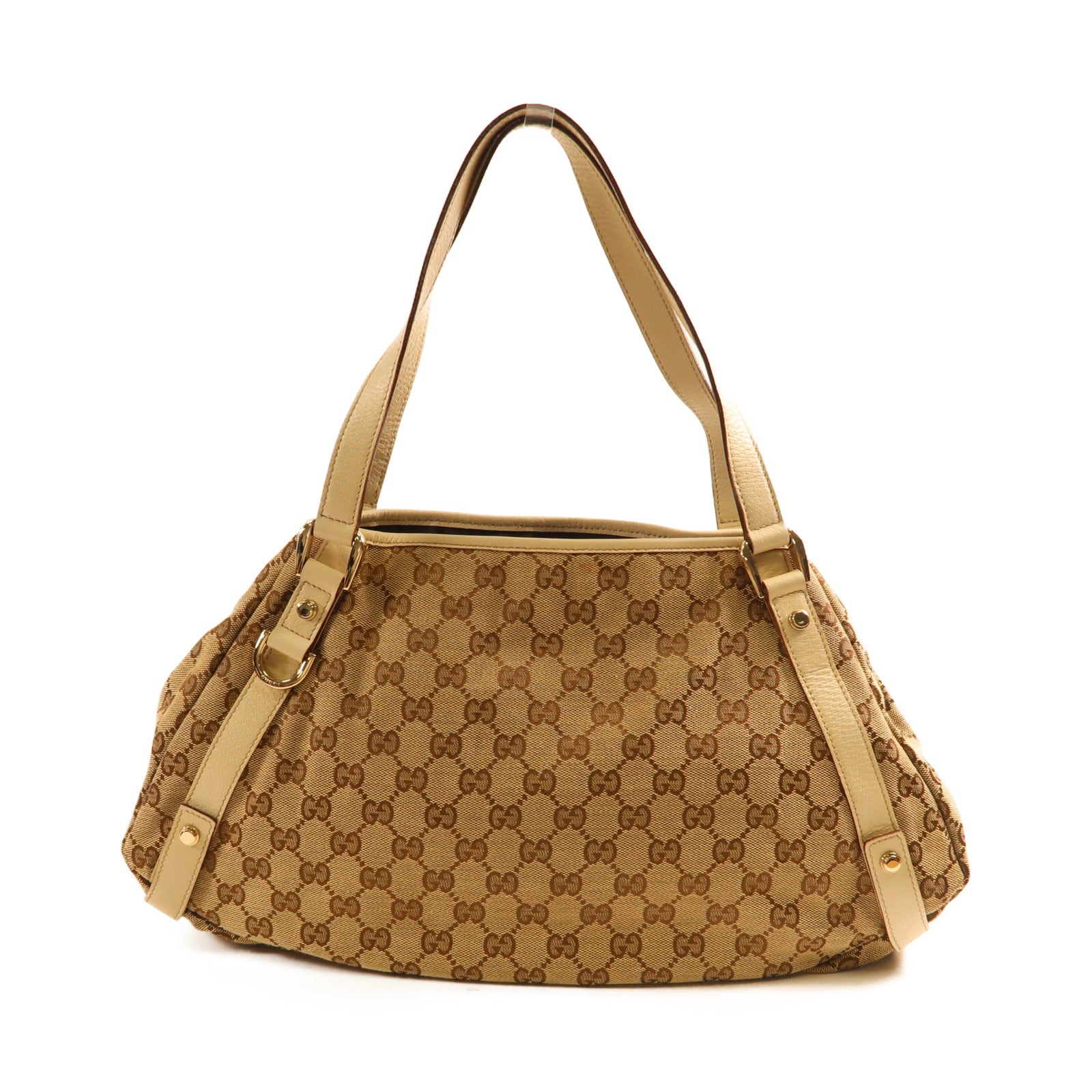 GUCCI 帆布Shoulder Bag金扣肩背袋