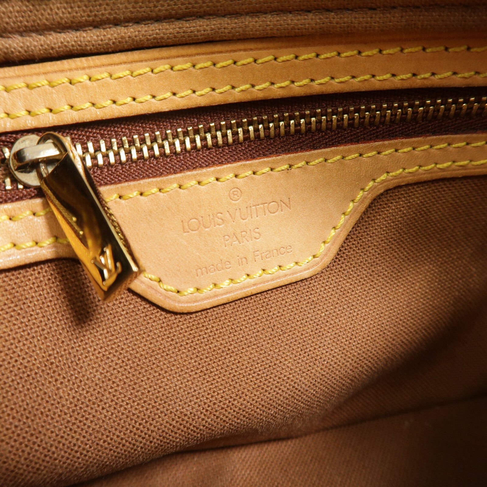 LOUIS VUITTON Monogram Trotteur肩背袋棕色