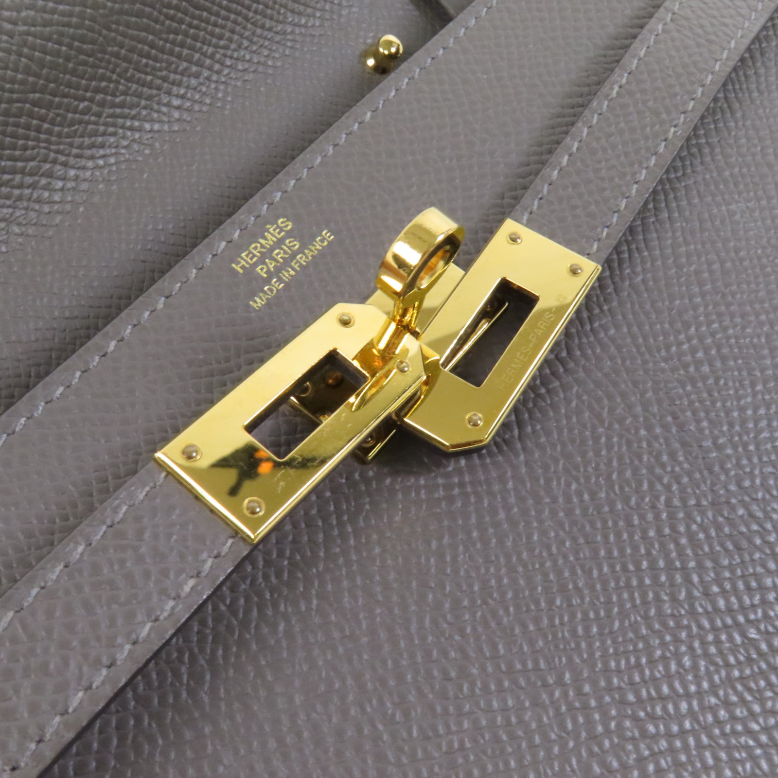 HERMES Epsom皮革Kelly To Go金扣肩背袋