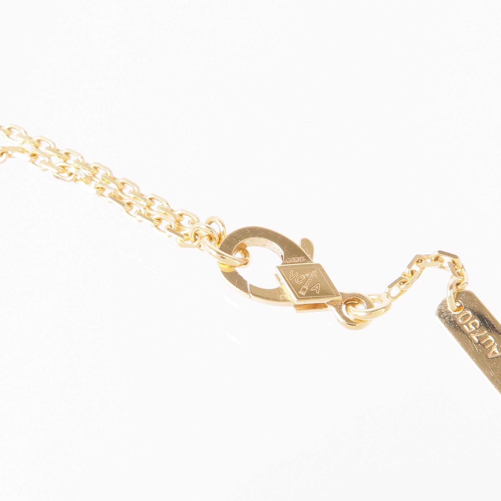 Van Cleef & Arpels 18K黃金Vintage Alhambra Mother of Pearl Necklace珍珠母貝項鍊