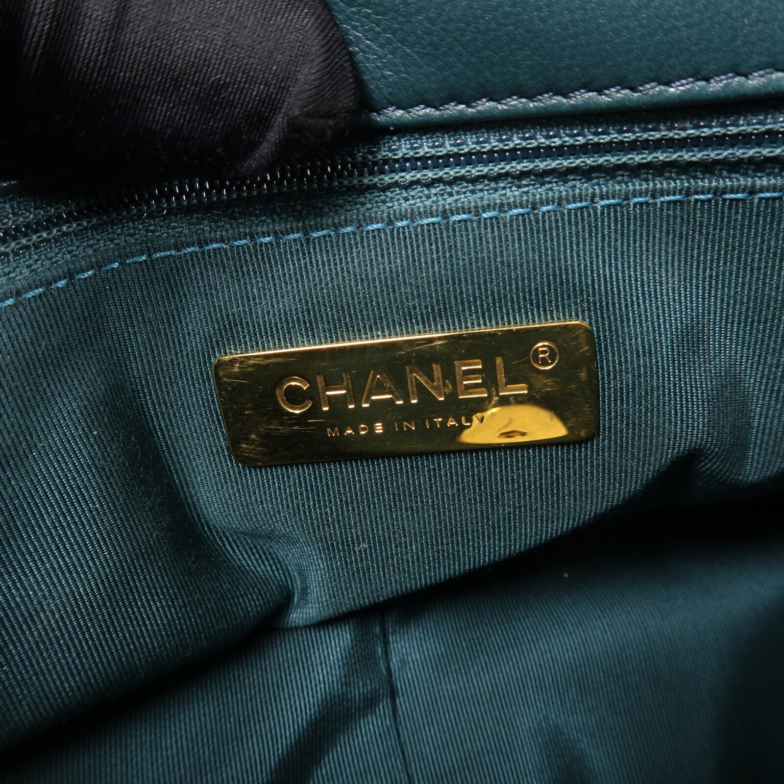 CHANEL 羊皮皮革Chanel 19 Small鏈帶手挽肩背兩用袋