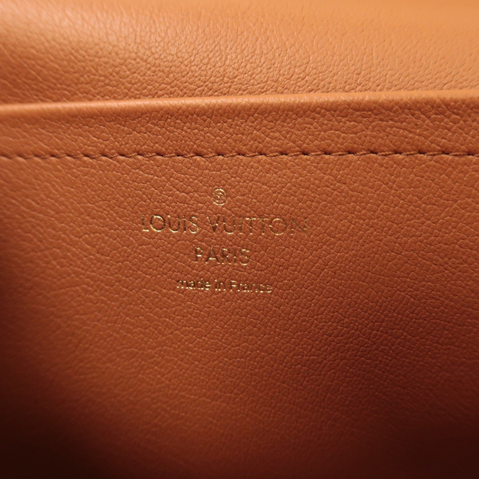 LOUIS VUITTON Monogram Marceau金扣鏈帶肩背袋棕色