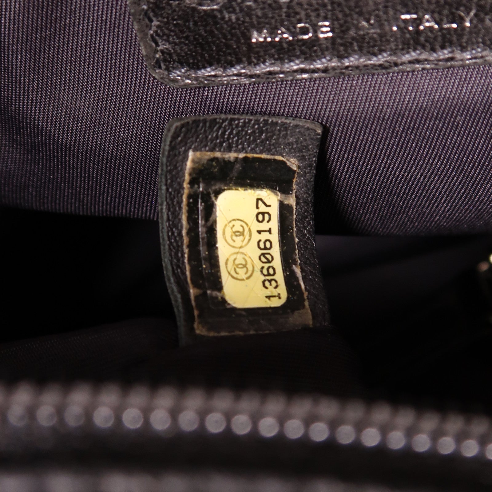 CHANEL 牛皮皮革Handbag銀扣手挽袋