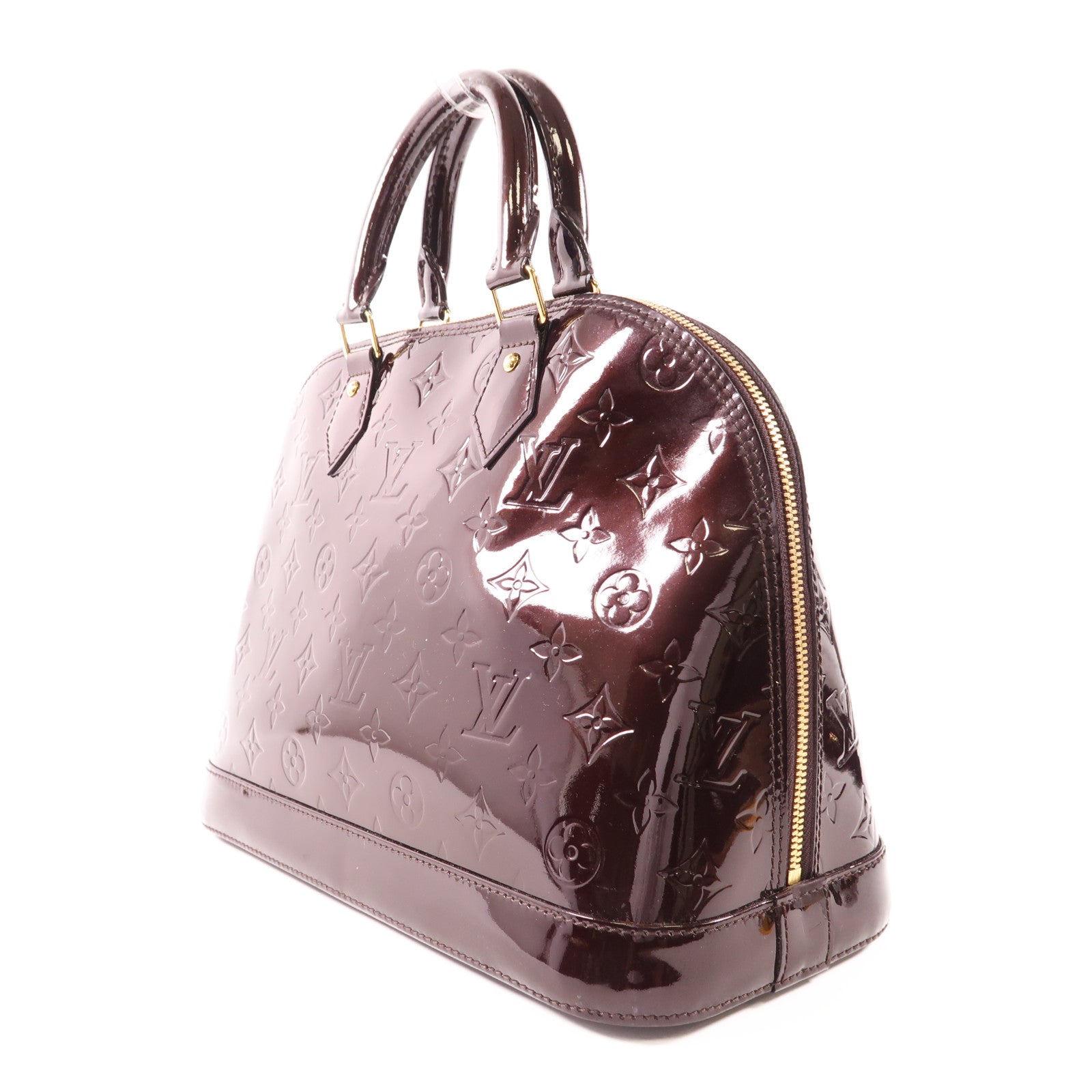 LOUIS VUITTON Vernis Alma PM金扣手挽袋