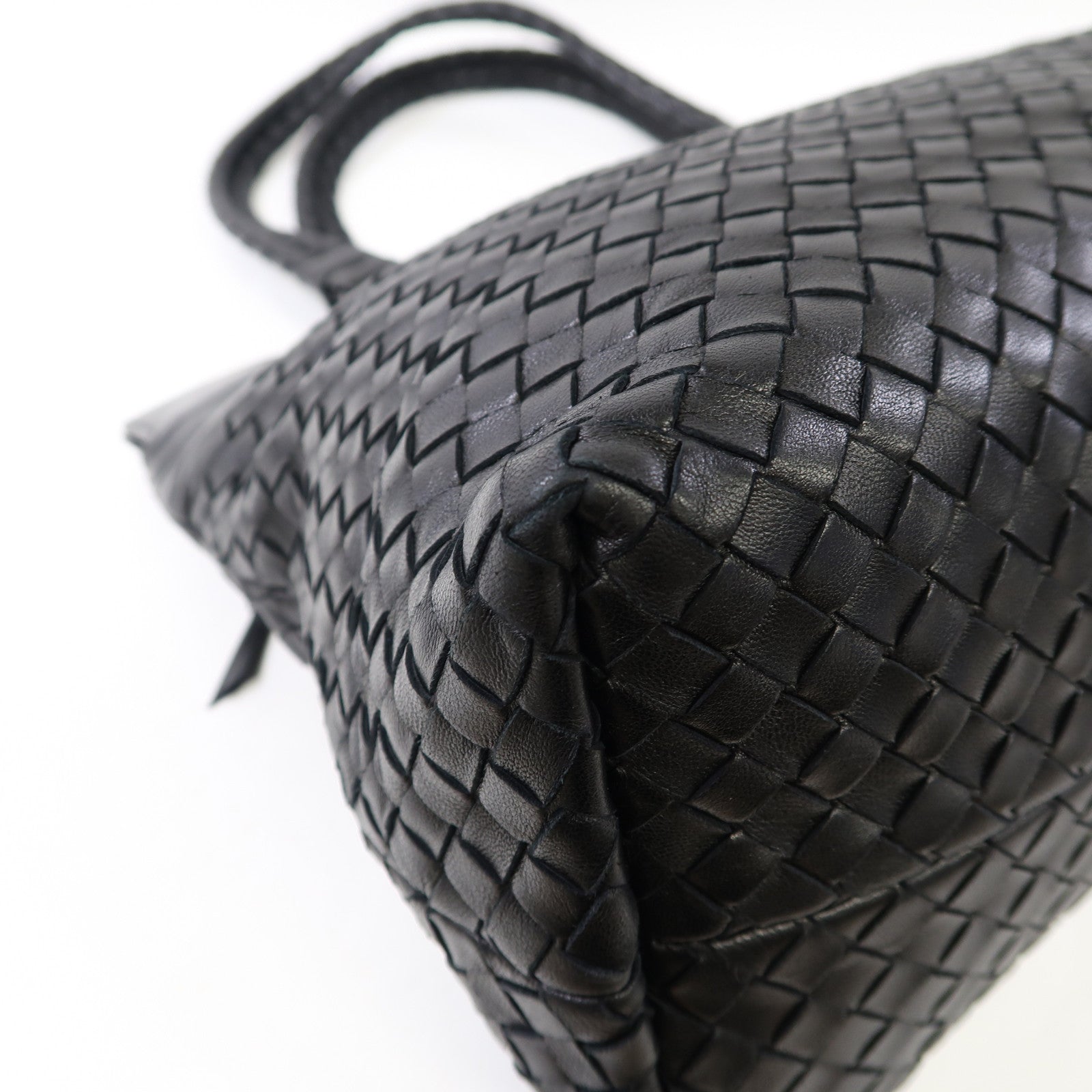 BOTTEGA VENETA 織紋牛皮皮革Shoulder Bag肩背袋黑色