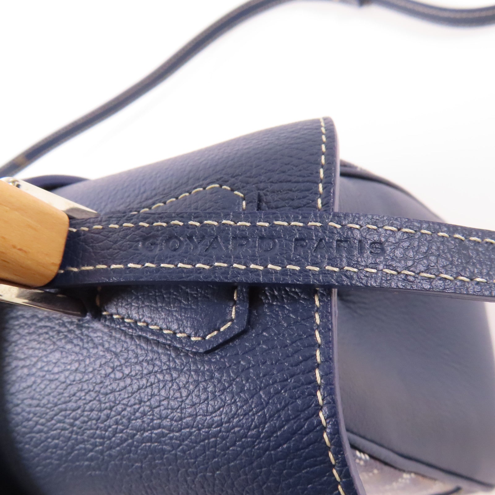 GOYARD SHW Saigon Souple Mini 2 Way Bag SAIGONMINTY07CL07P Coated Canvas Navy