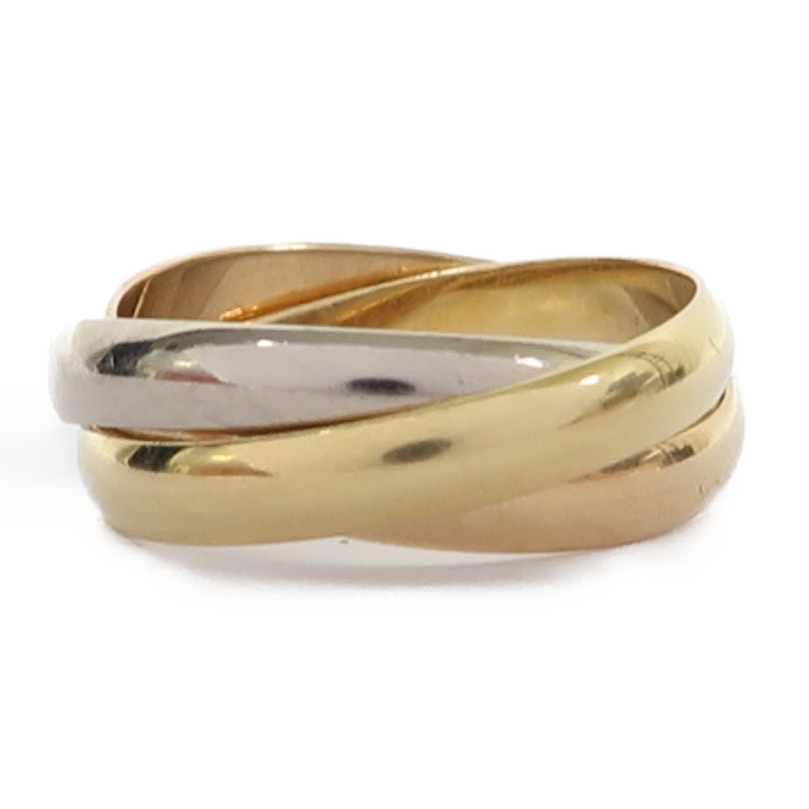 CARTIER 18K金/白金/玫瑰金Trinity戒指US#4.25 #47