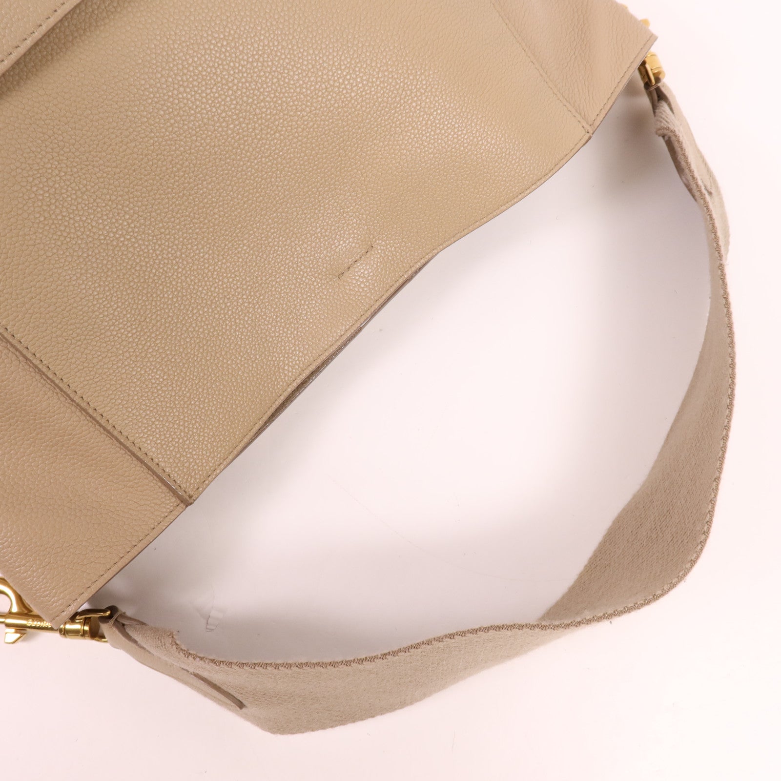 CELINE 【激減優惠】牛皮皮革Sangle Bucket Large金扣肩背袋