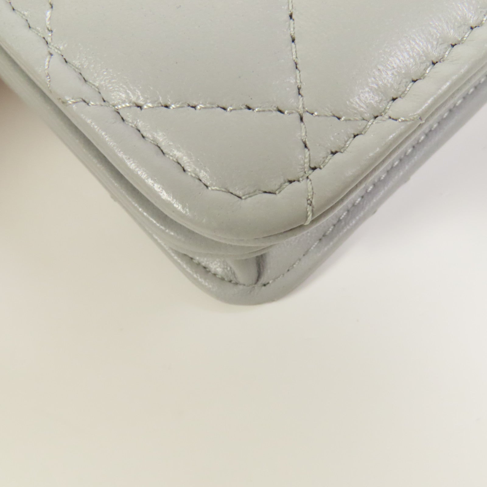 CHANEL 羊皮皮革Chain Shoulder金扣手挽肩背兩用袋