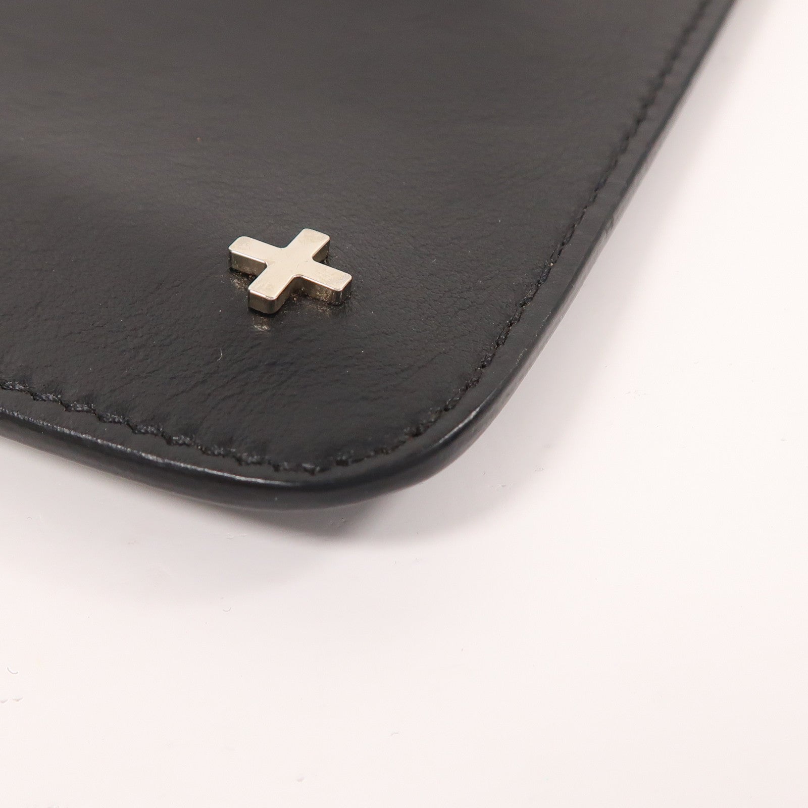 GIVENCHY 牛皮皮革Clutch銀扣手拿包