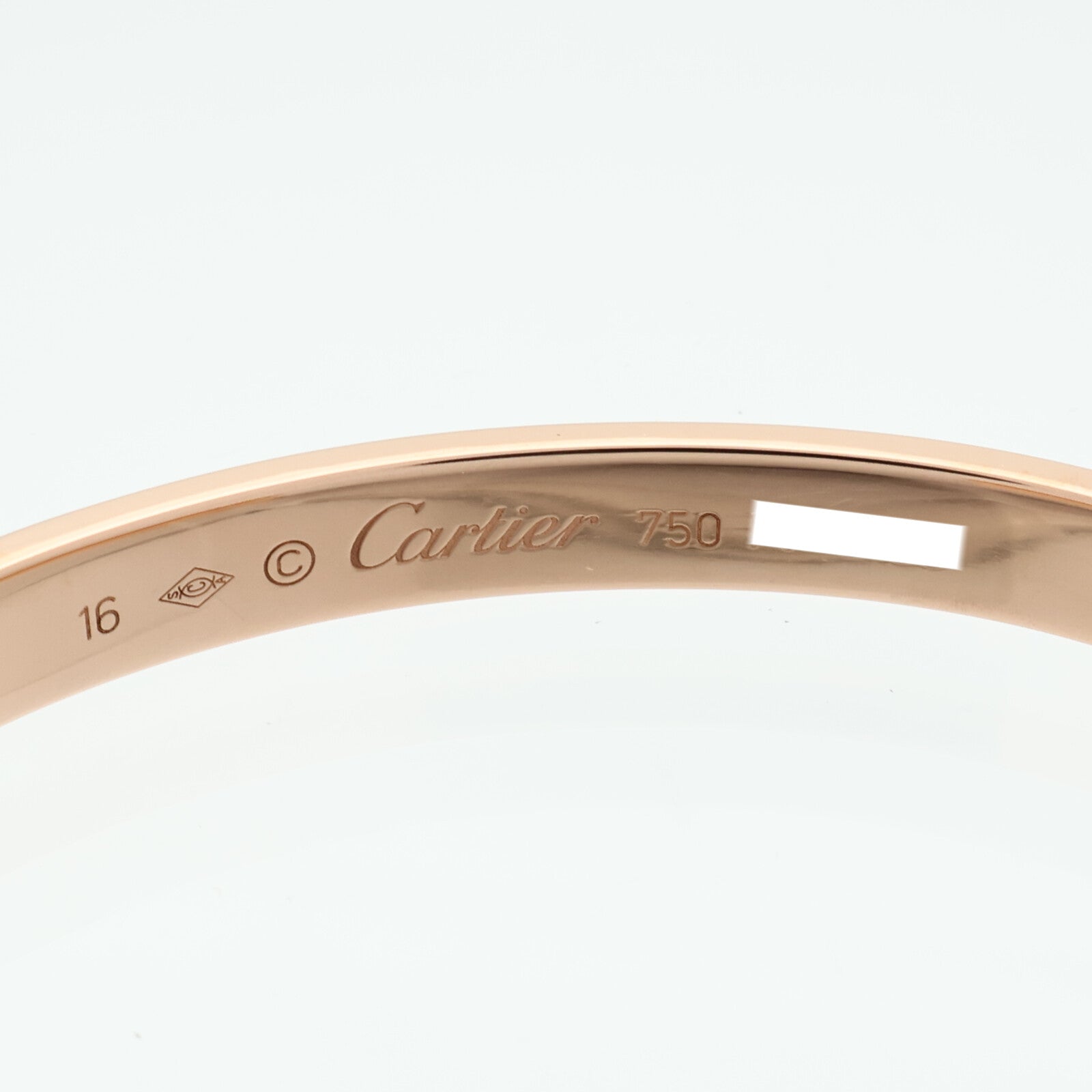 CARTIER 18K玫瑰金Love Bangle Open手鐲Cartier#16