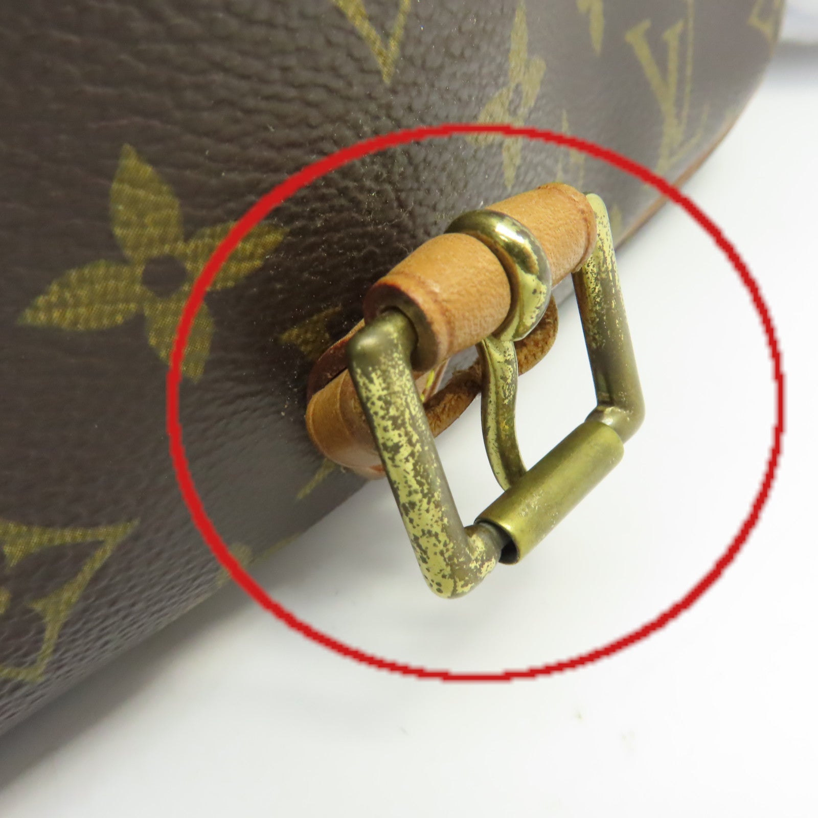 LOUIS VUITTON Monogram Sologne Shoulder Bag金扣肩背袋啡色
