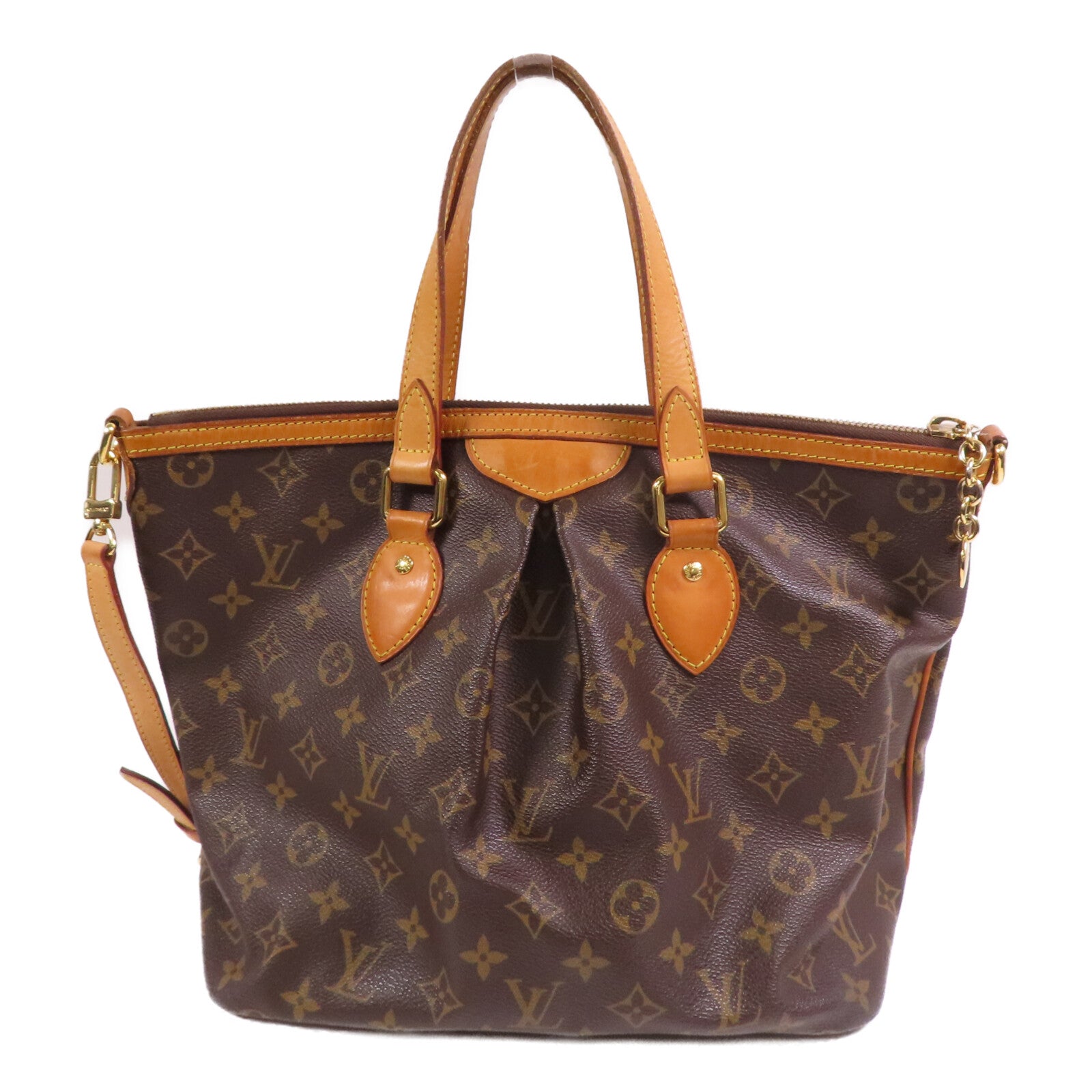 LOUIS VUITTON Monogram Palermo PM金扣手挽肩背兩用袋