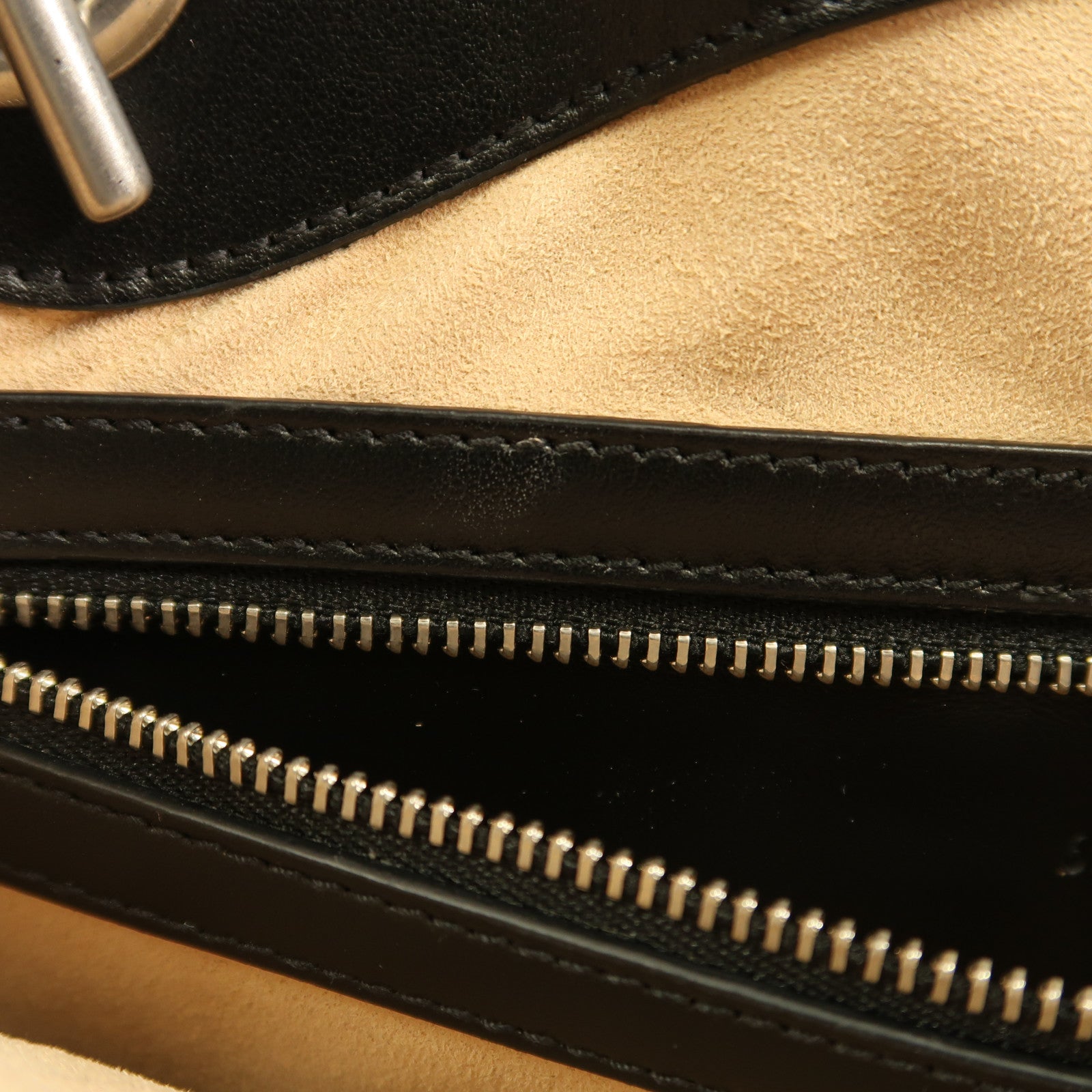 GUCCI 【激減優惠】牛皮皮革GG Marmont Tote Bag銀扣鏈帶手挽袋