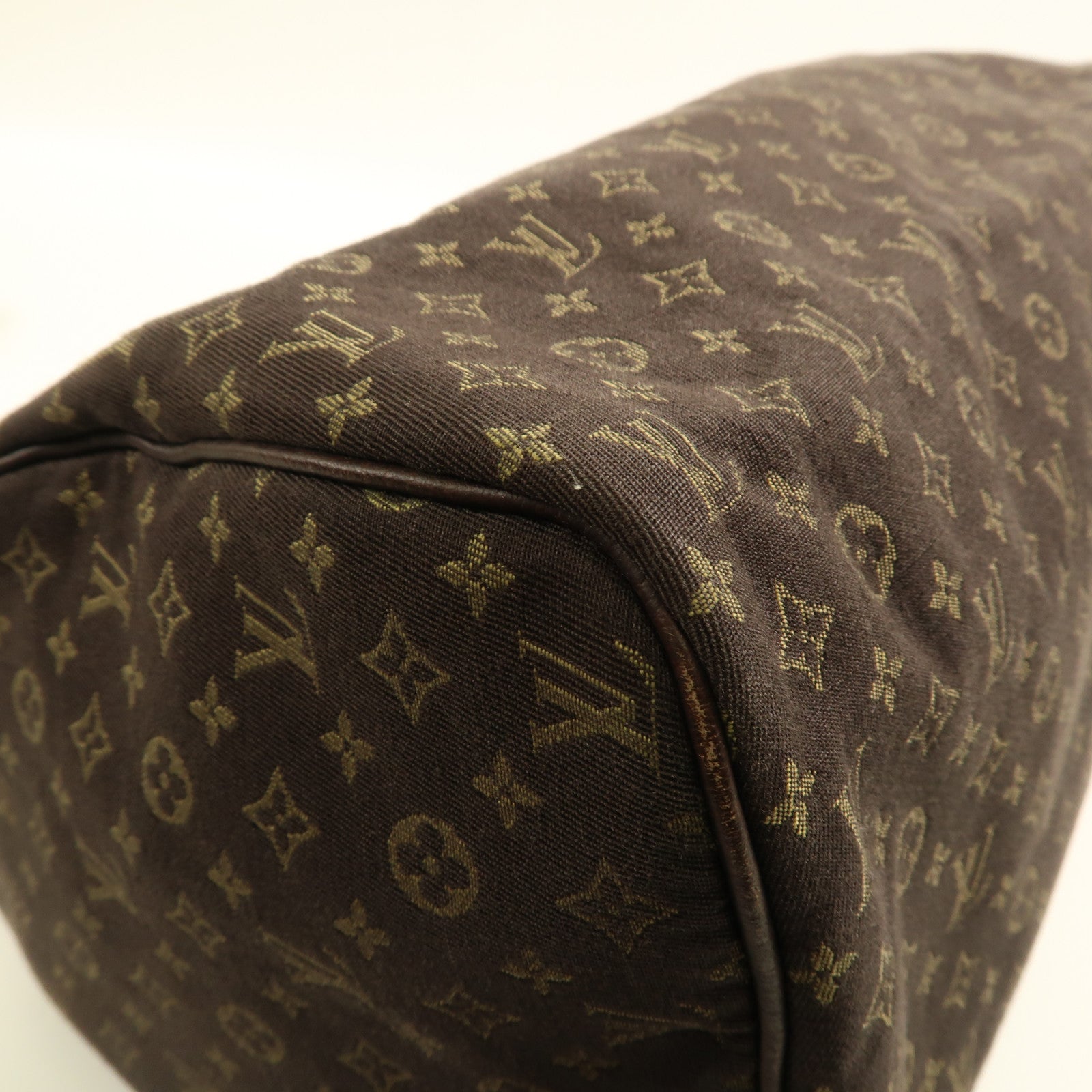 LOUIS VUITTON Monogram Mini Lin Speedy 30金扣手挽袋