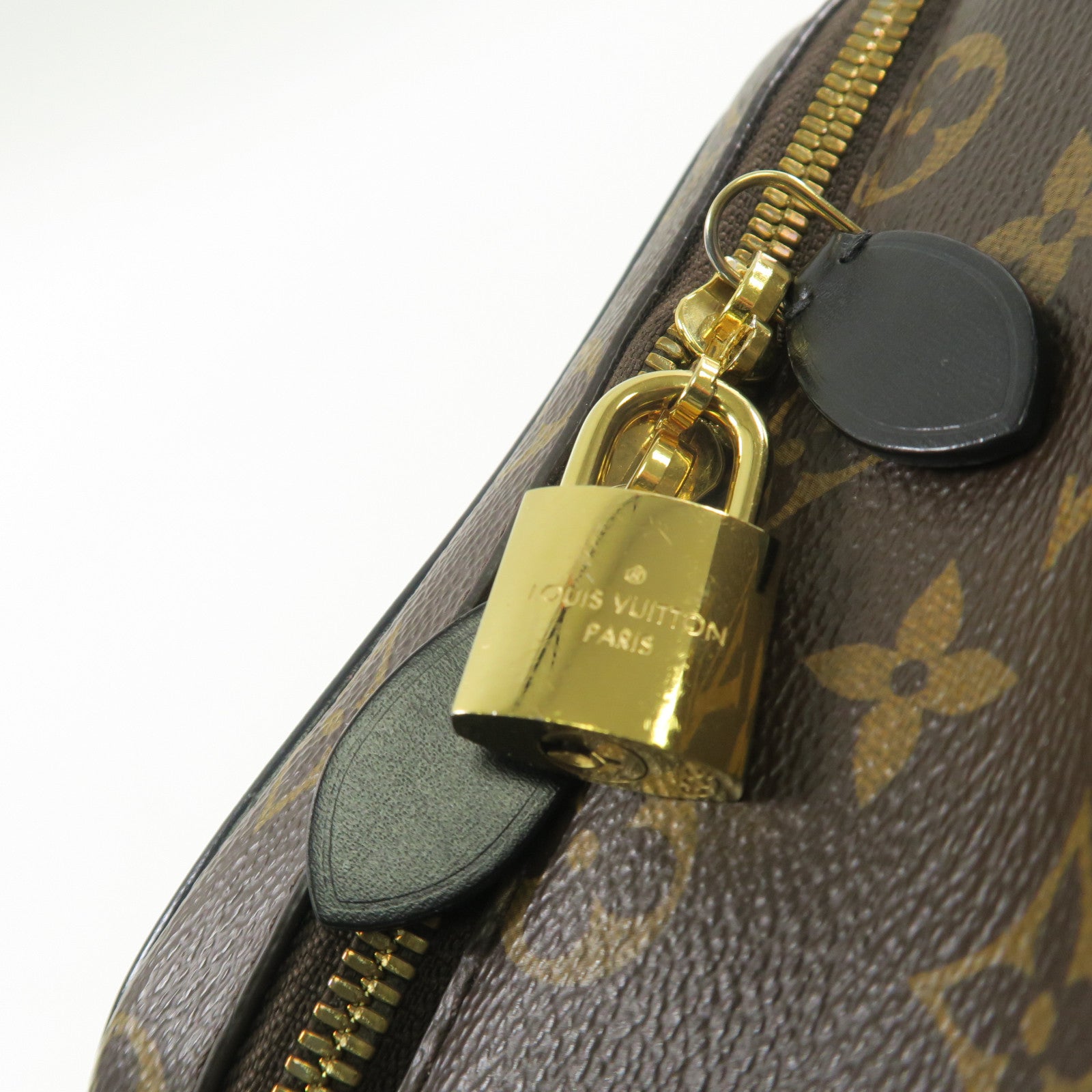 LOUIS VUITTON Monogram Vanity PM金扣鏈帶手挽肩背兩用袋啡色