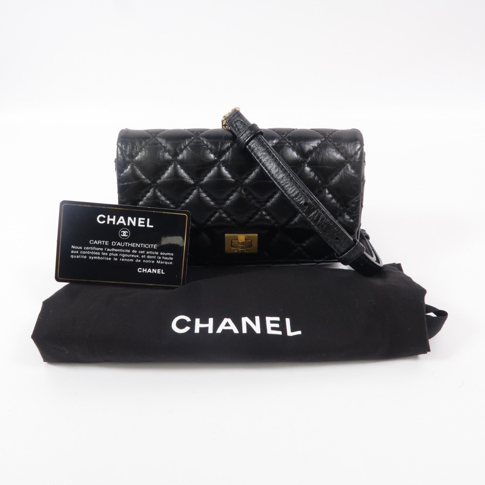 CHANEL 牛皮皮革2.55 Belt Bag腰包