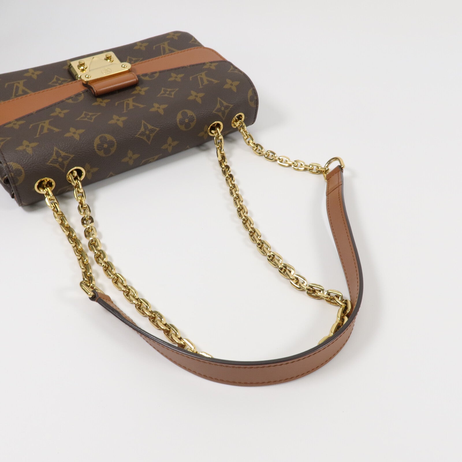 LOUIS VUITTON Monogram Marceau鏈帶肩背袋
