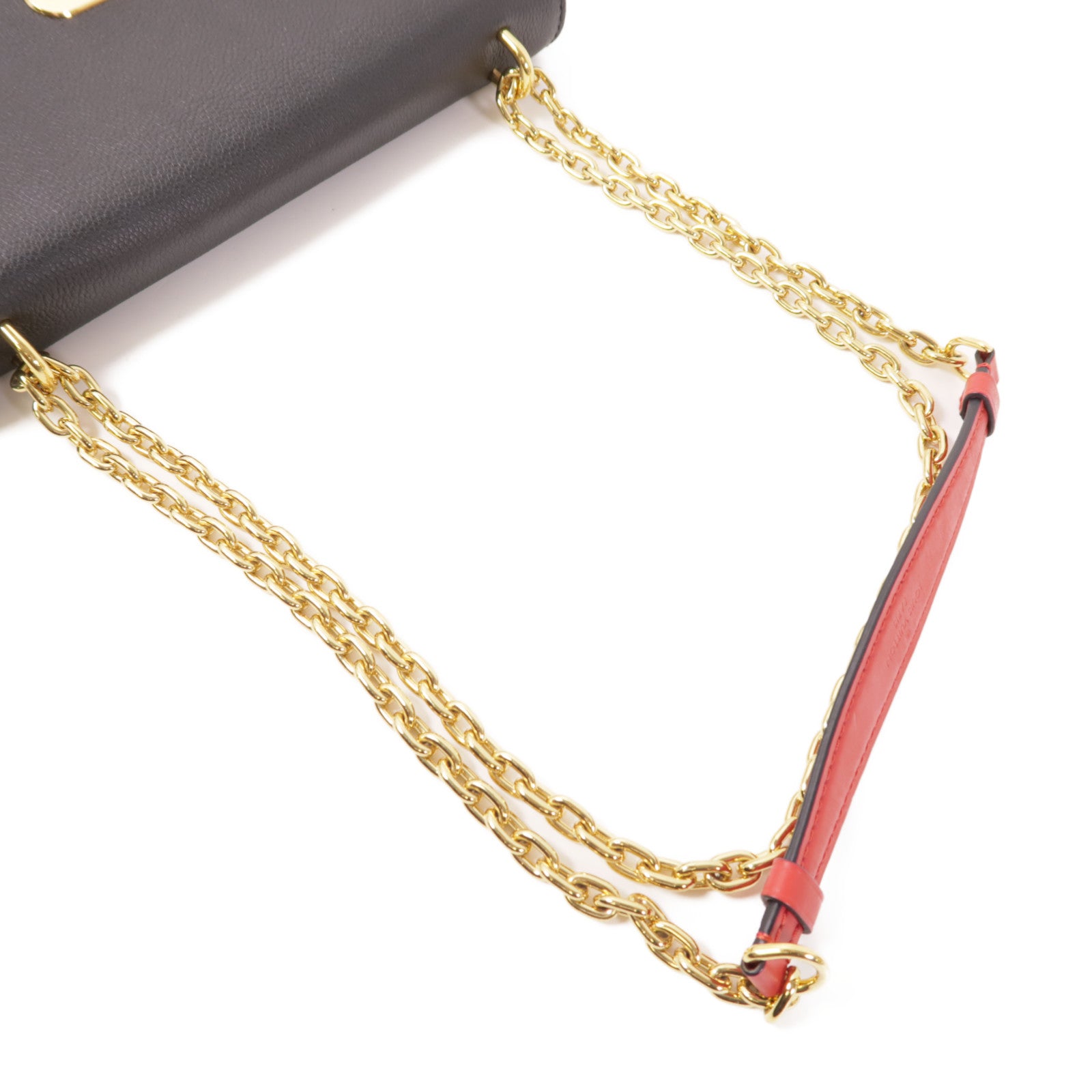 LOUIS VUITTON Monogram Saint Placide金扣肩背袋棕色/色