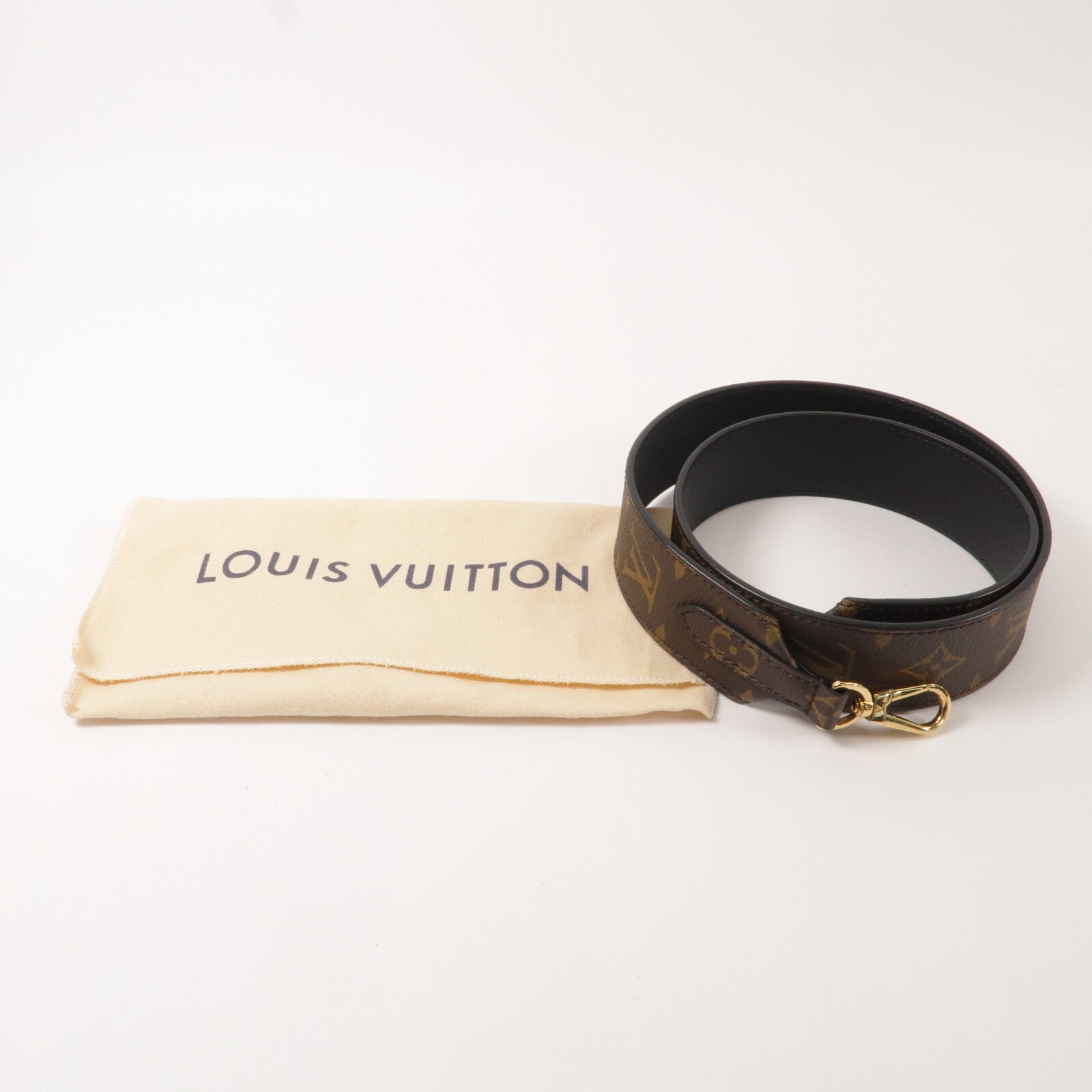 LOUIS VUITTON Monogram/牛皮皮革Bandouliere肩帶