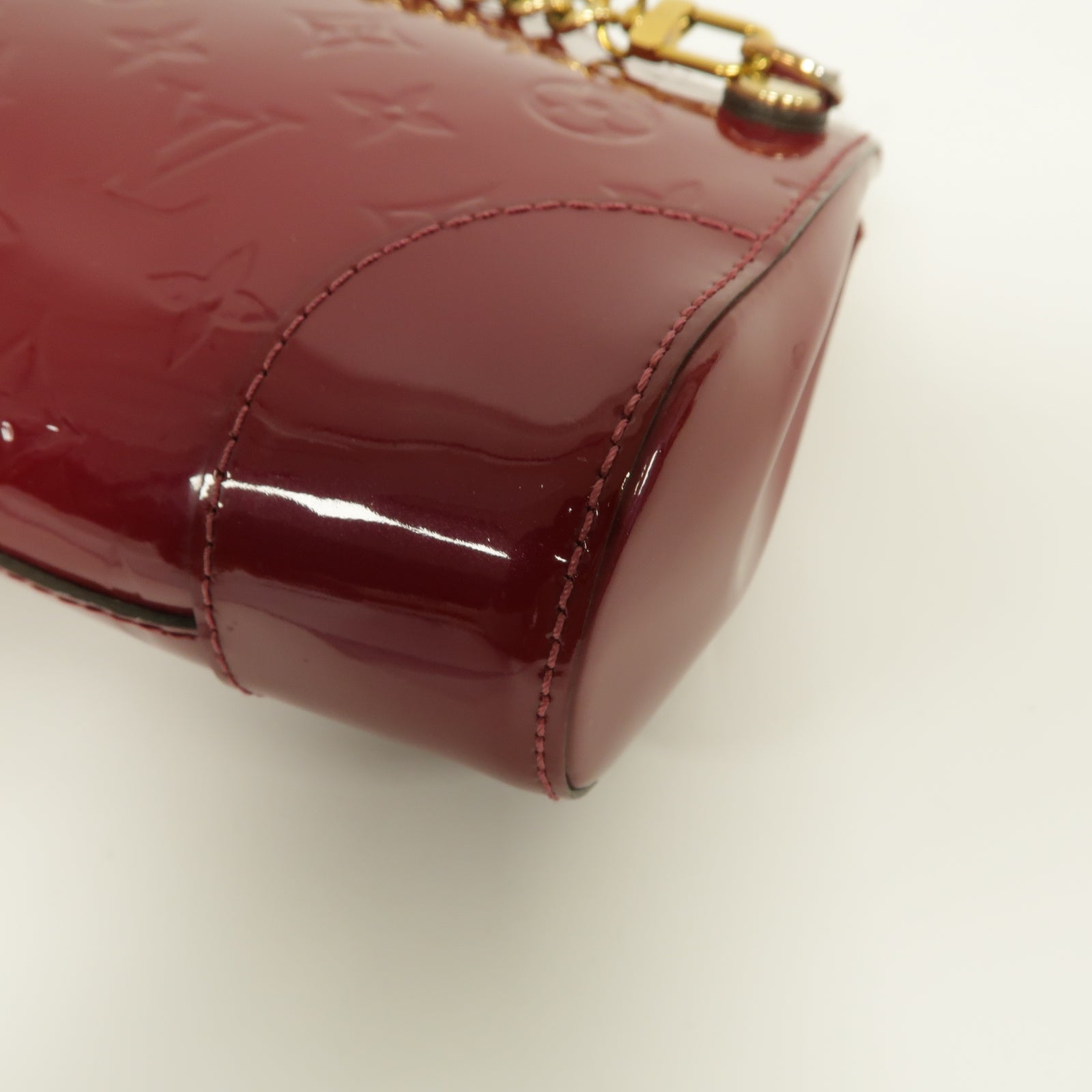 LOUIS VUITTON **【激減優惠】Vernis Santa Monica金扣肩背袋酒紅色