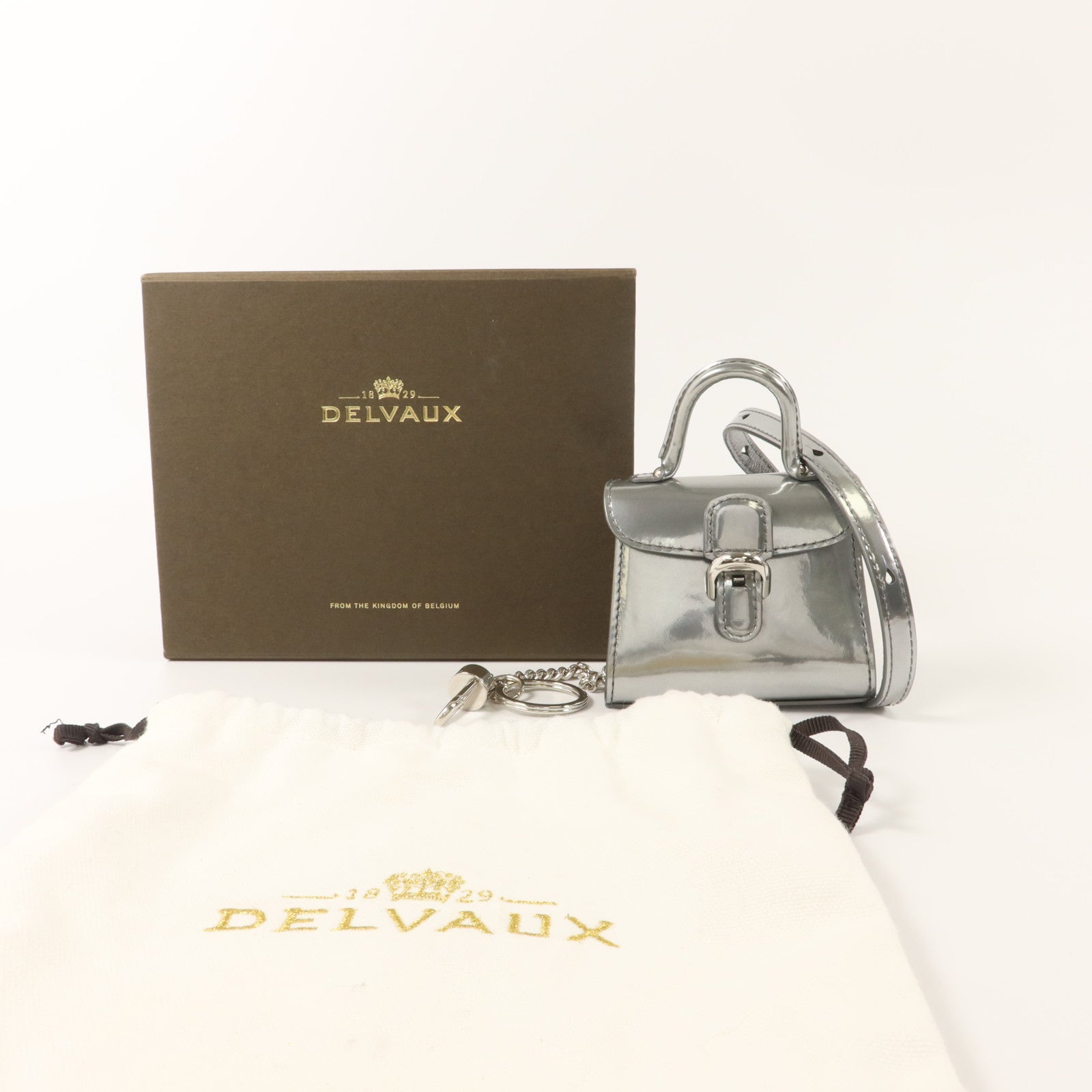 Delvaux 漆皮皮革Brillant Charms肩背袋