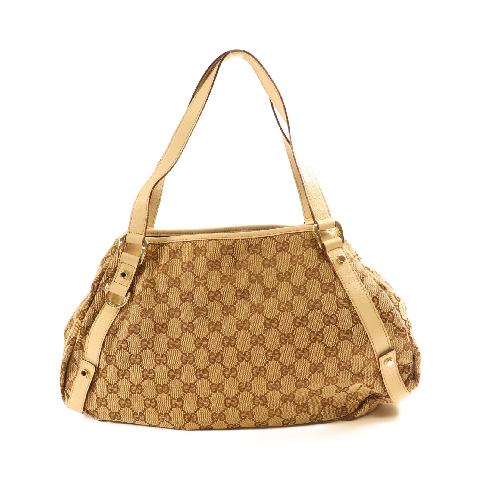GUCCI 帆布Shoulder Bag金扣肩背袋