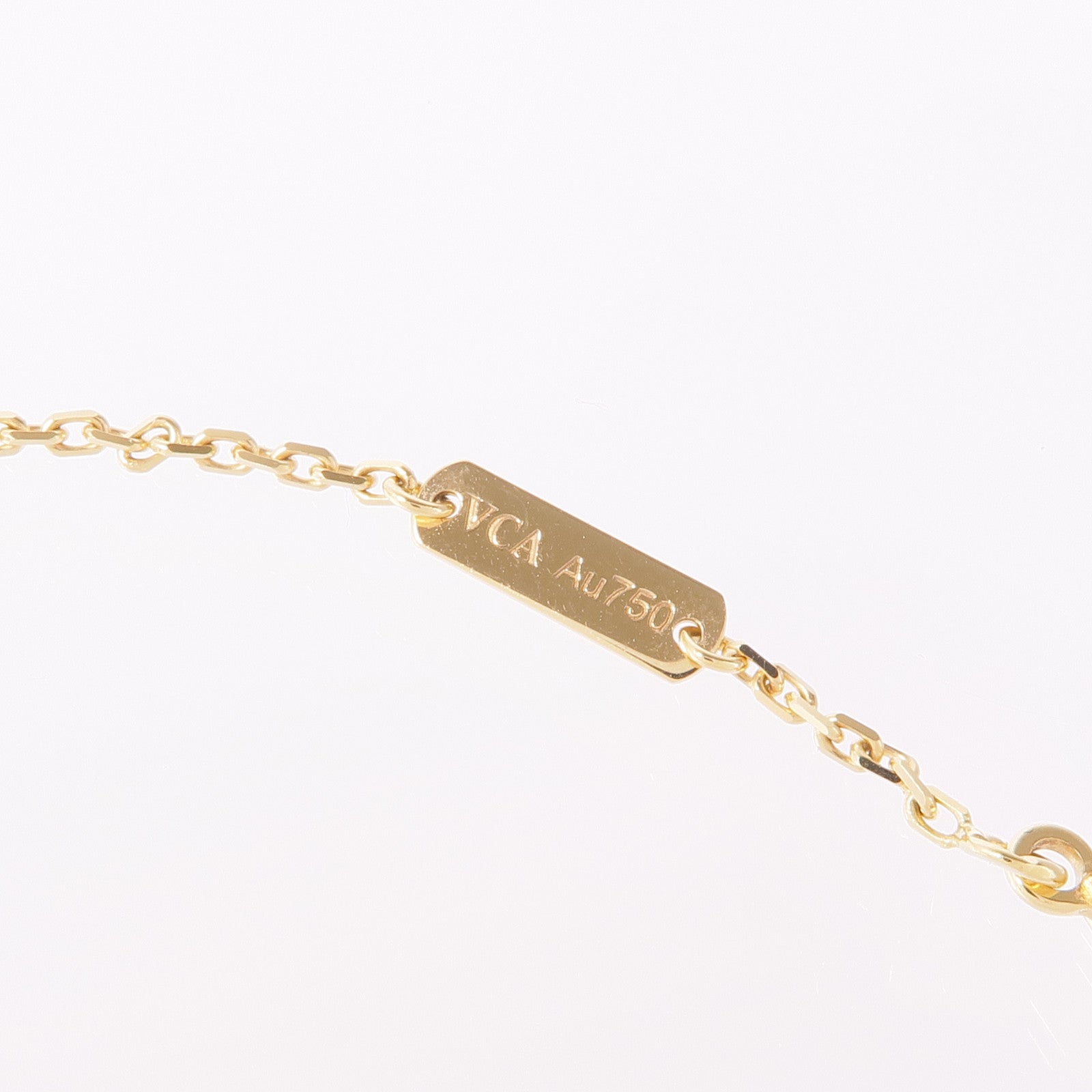 Van Cleef & Arpels 18K黃金Vintage Alhambra Mother of Pearl Necklace珍珠母貝項鍊