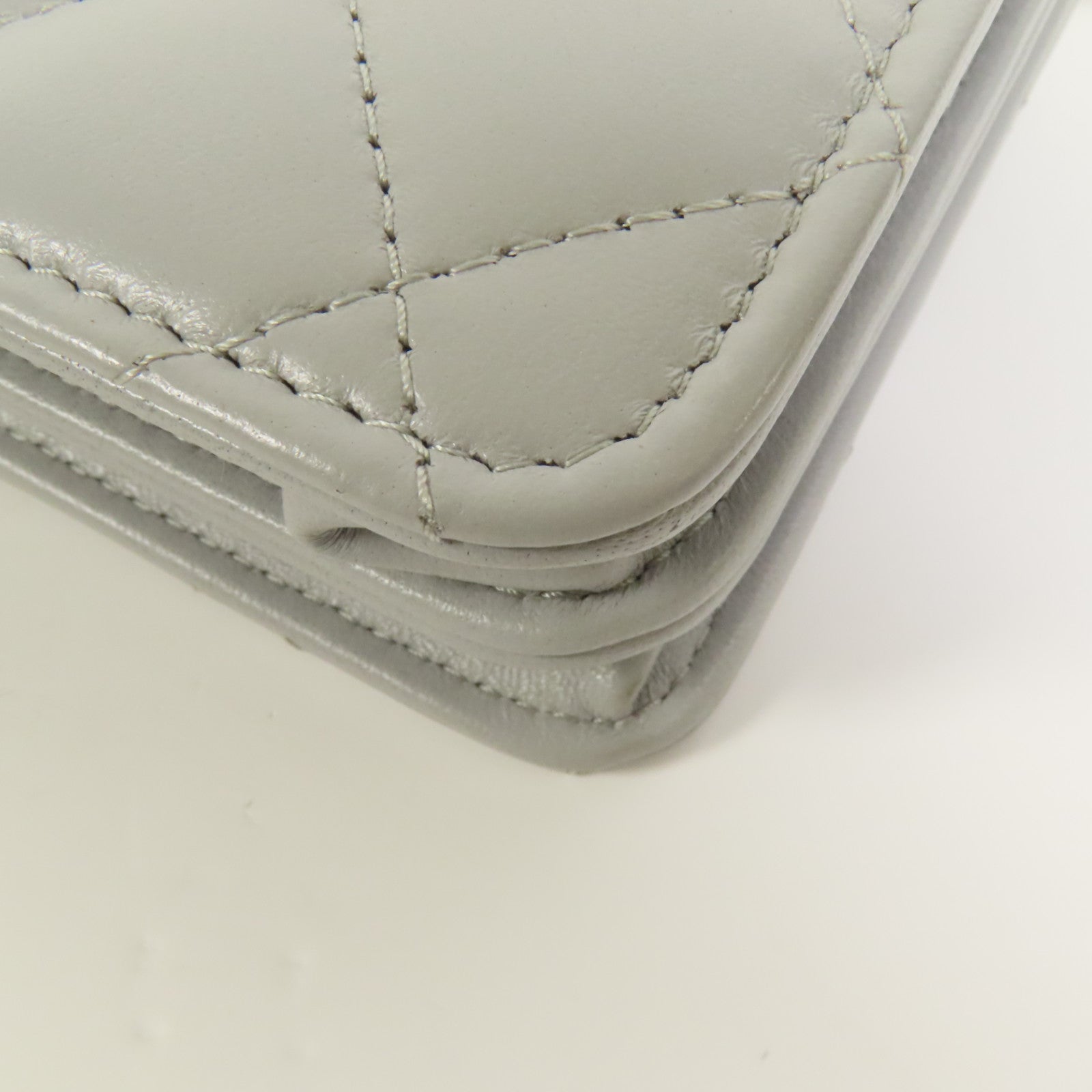 CHANEL 羊皮皮革Chain Shoulder金扣手挽肩背兩用袋