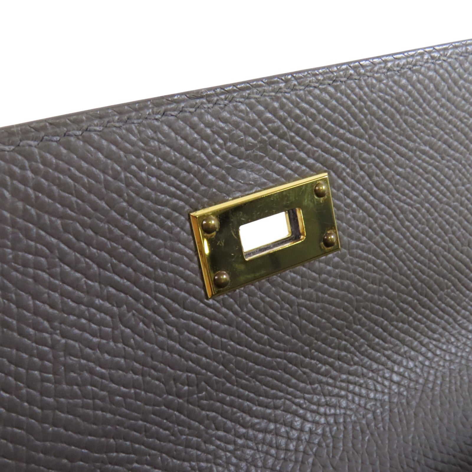 HERMES Epsom皮革Kelly To Go金扣肩背袋