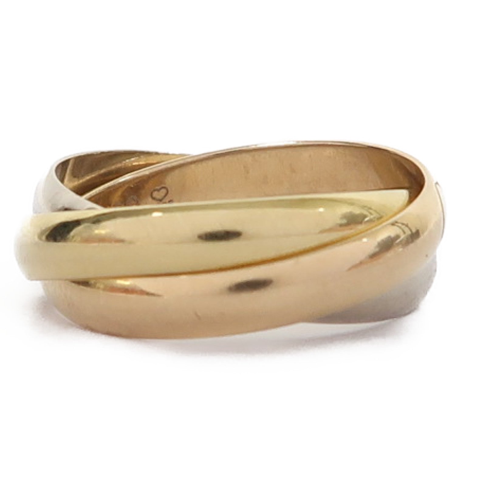 CARTIER 18K金/白金/玫瑰金Trinity戒指US#4.25 #47