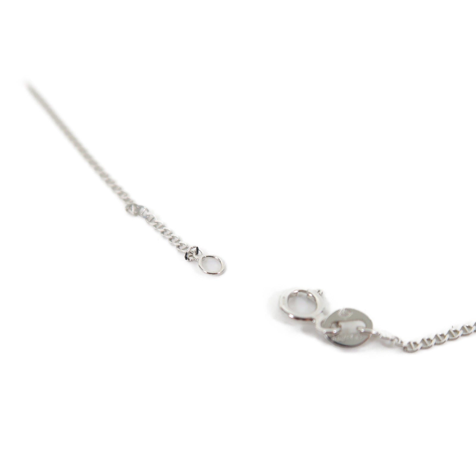 JEWELRY 18K白金Diamond Necklace鑽石項鏈銀色