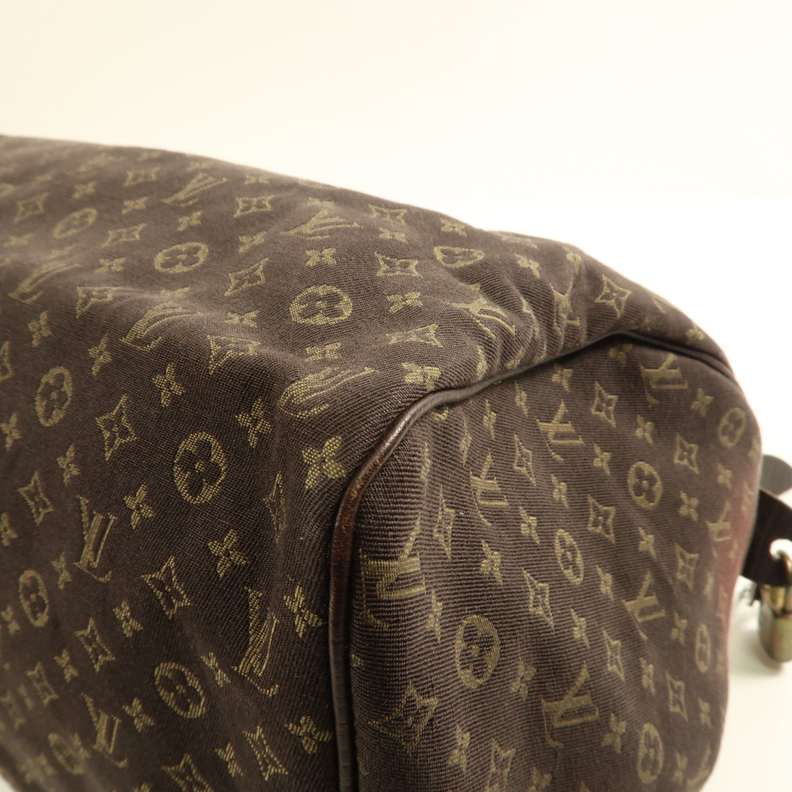 LOUIS VUITTON Monogram Mini Lin Speedy 30金扣手挽袋