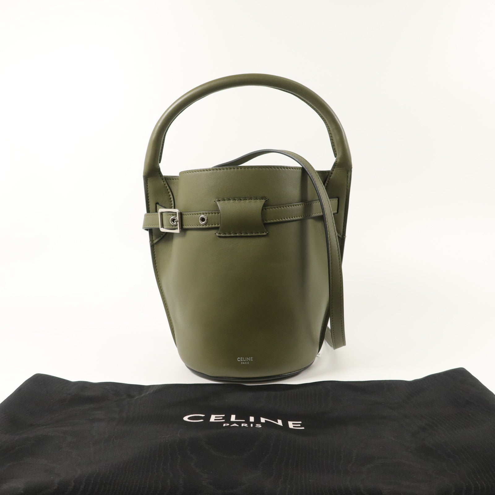 CELINE 牛皮皮革Nano Bucket手挽肩背兩用袋