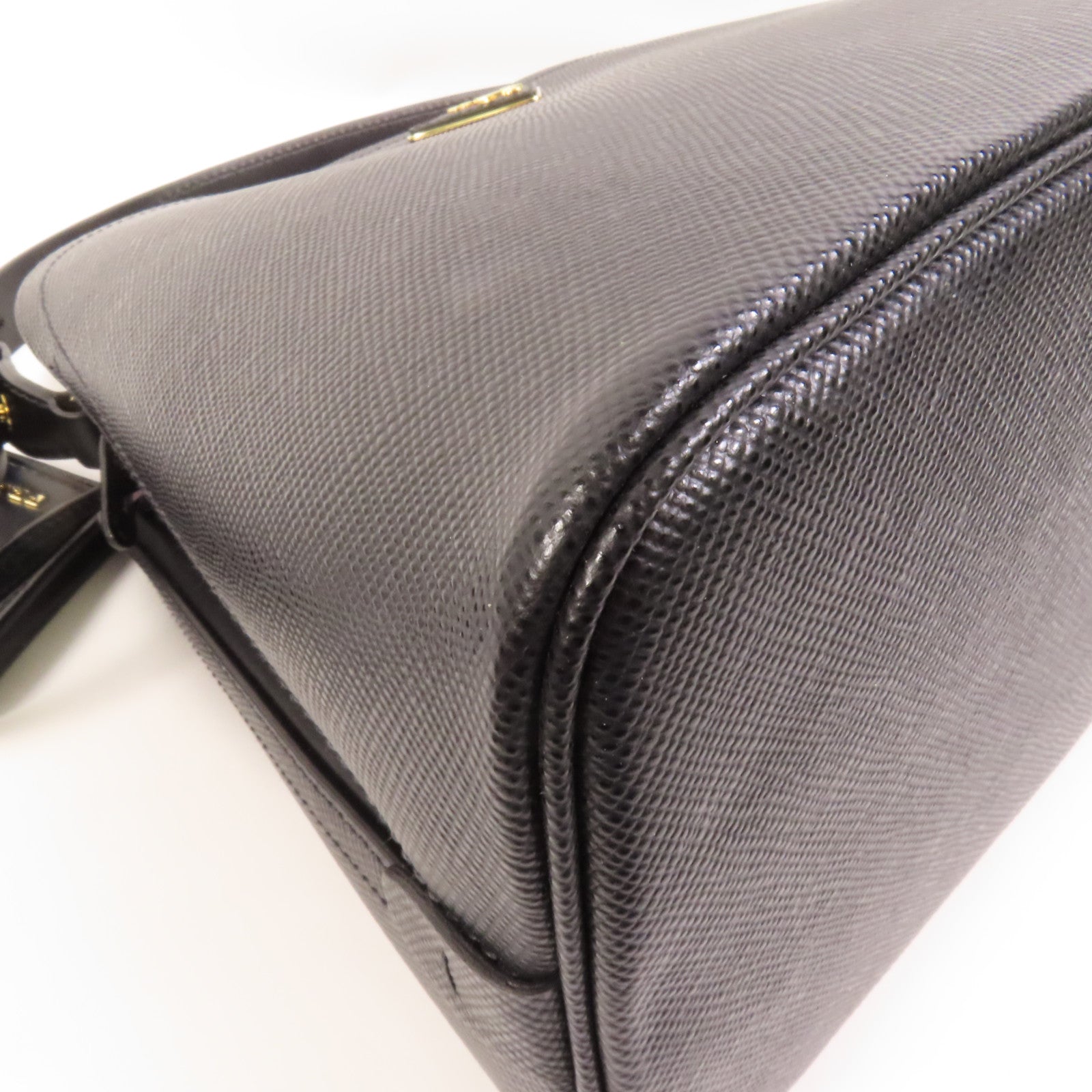 PRADA Saffiano皮革Shoulder Bag金扣手挽肩背兩用袋